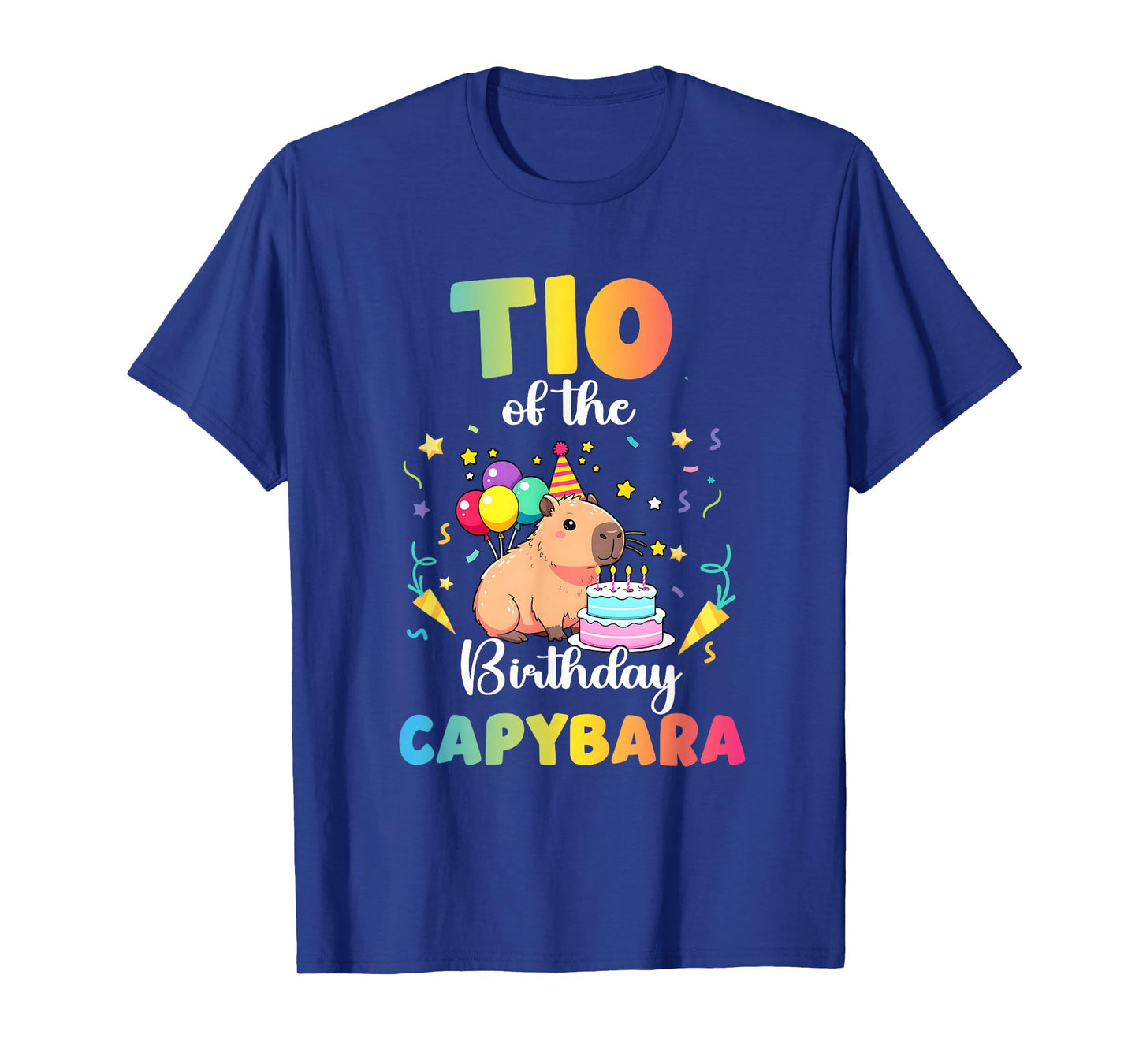 TIO of The Birthday Girl Capybara Bday Party Family T-Shirt