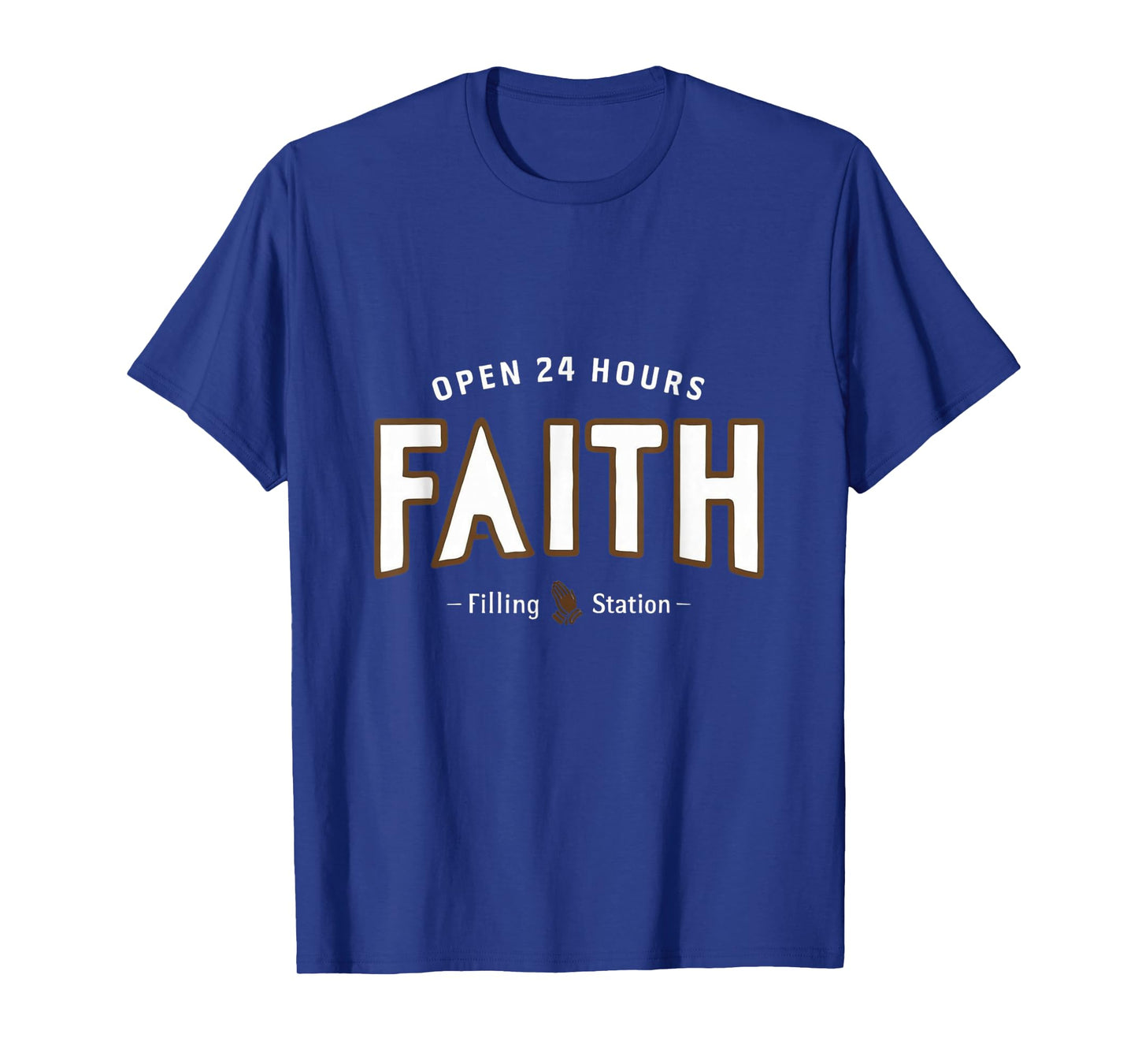 Faith Filling Station T-Shirt Christian Spiritual Tee T-Shirt