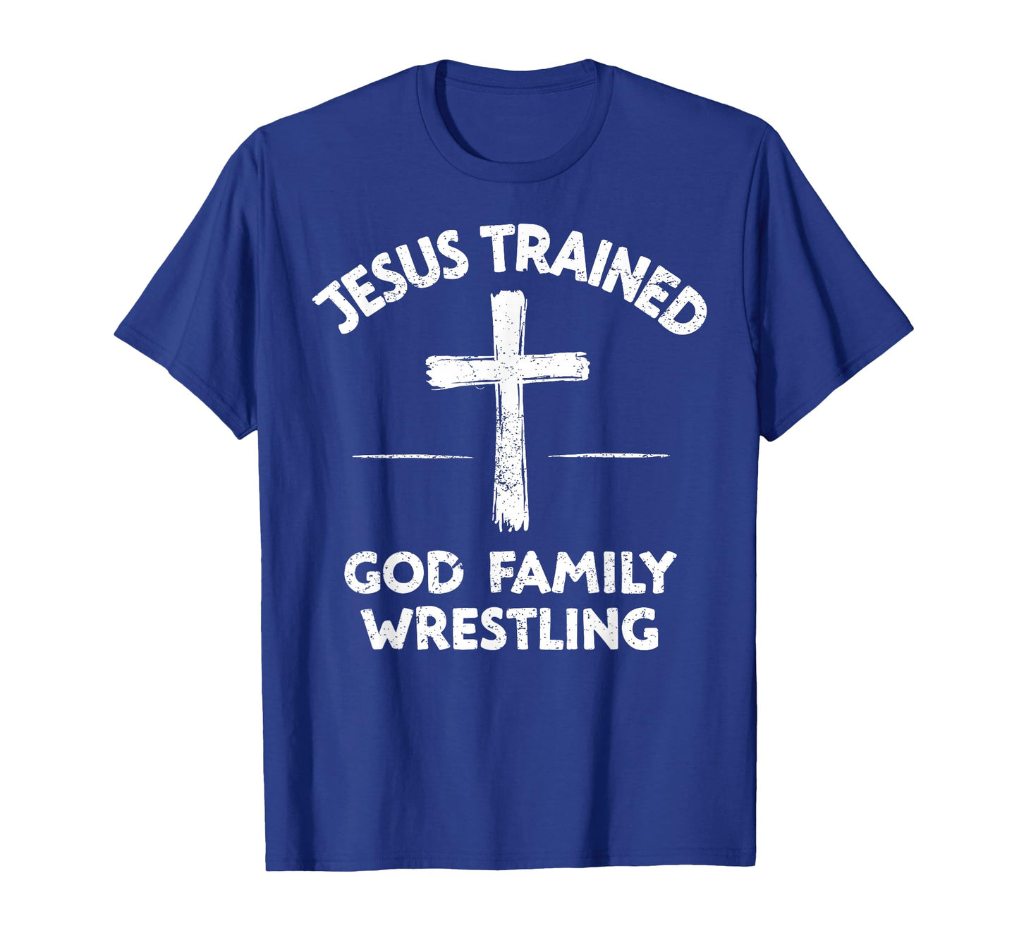 Jesus Trained God Family Wrestling Tee Christian Wrestler T-Shirt