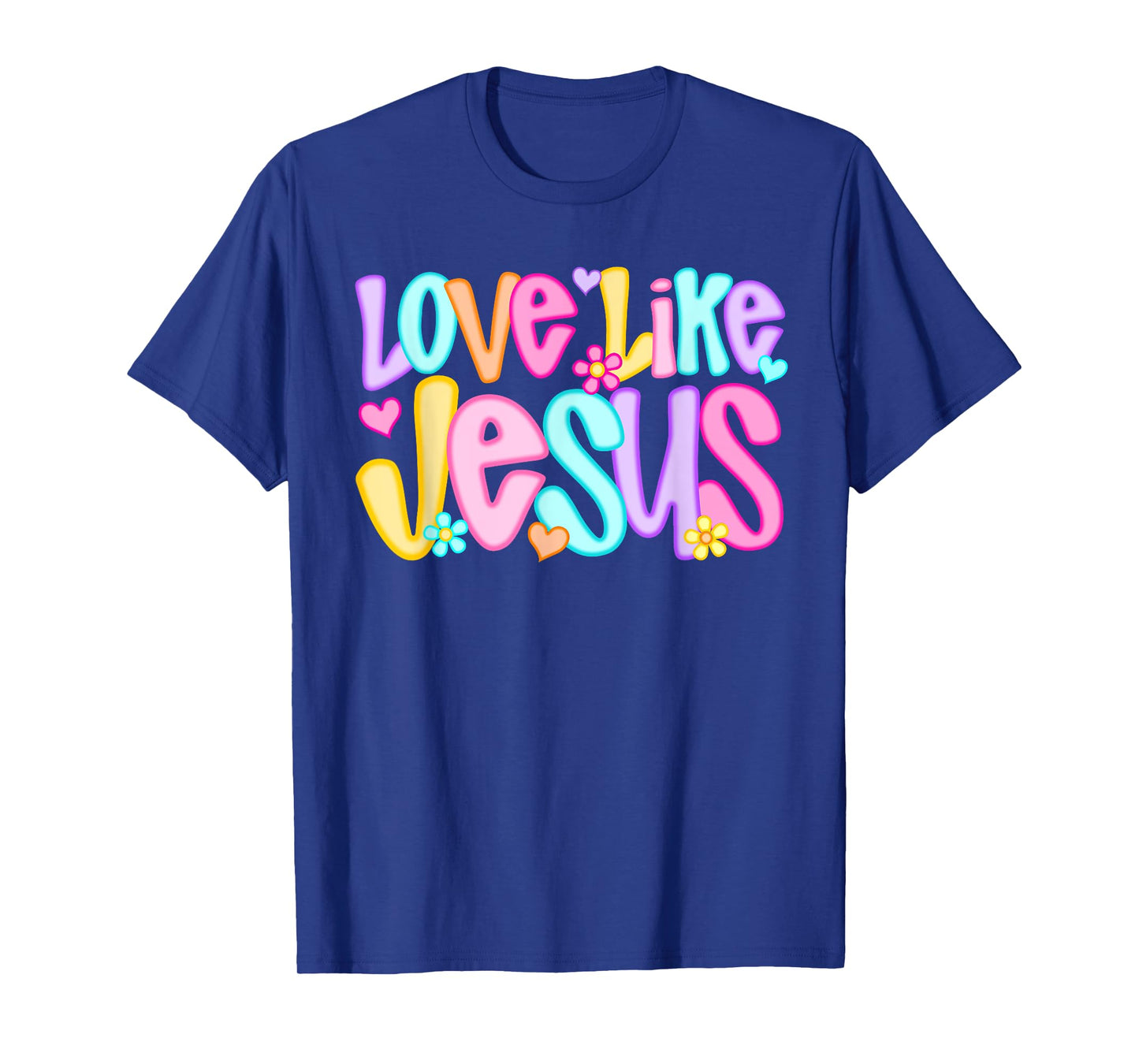Retro Love Like Jesus Religious Christian Men Women Kids T-Shirt