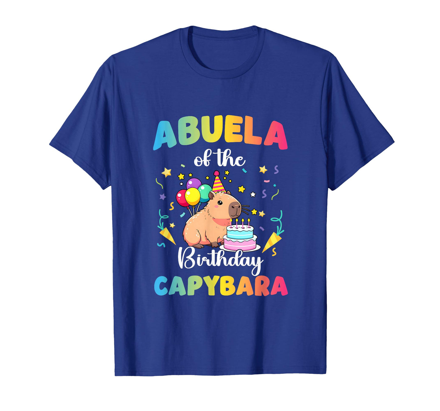 Abuela of The Birthday Girl Capybara Bday Party Family T-Shirt