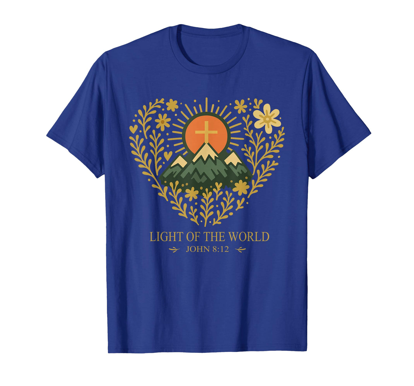 Jesus Bible Verse Boho Light of The World T-Shirt