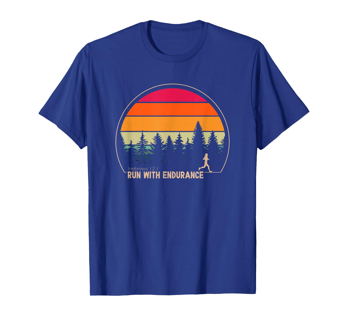 Run With Endurance Hebrews 12:1 T-Shirt