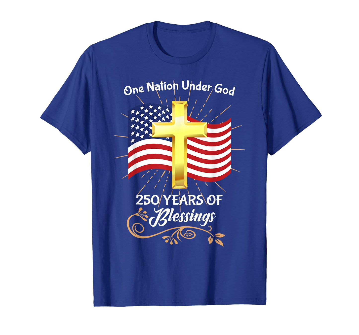 One Nation Under God Patriotic American Pride Anniversary T-Shirt