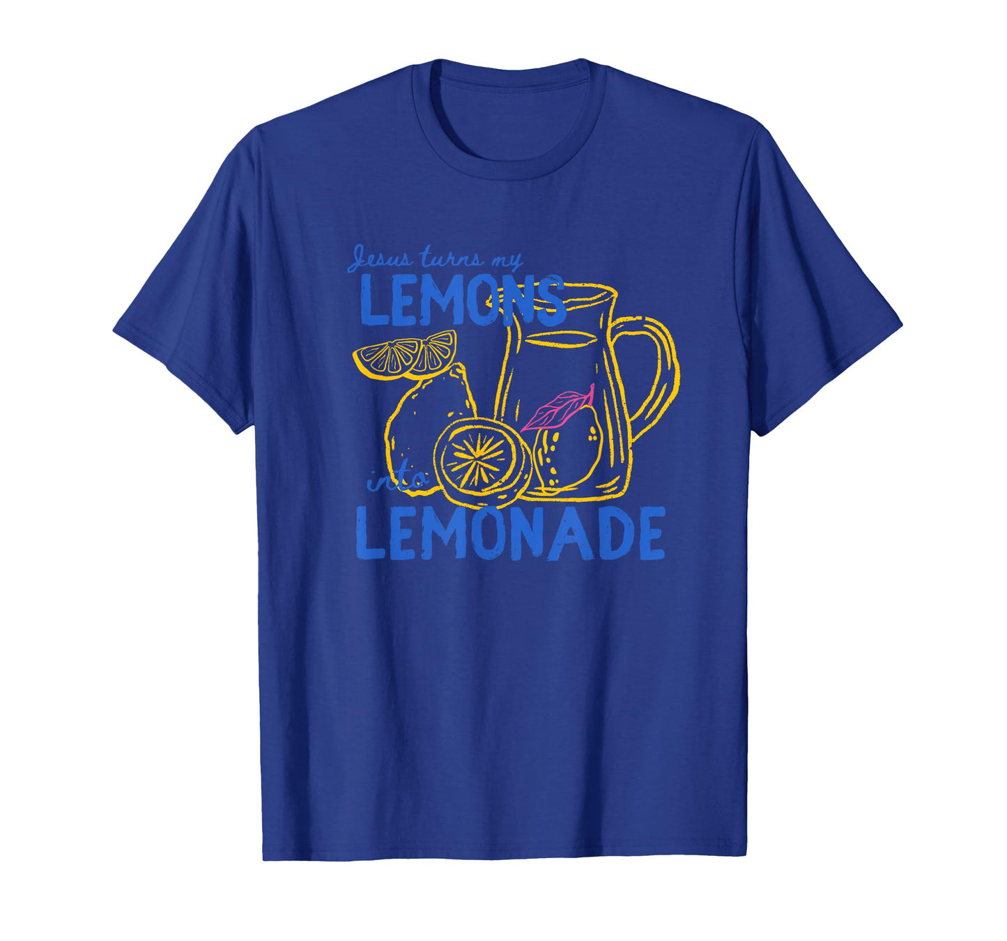 Jesus Turns Lemons Into Lemonade Bible Verse Graphic Tee T-Shirt