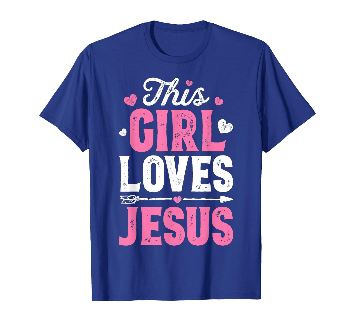This Girl Loves Jesus Funny Christian Faith Religious Women T-Shirt