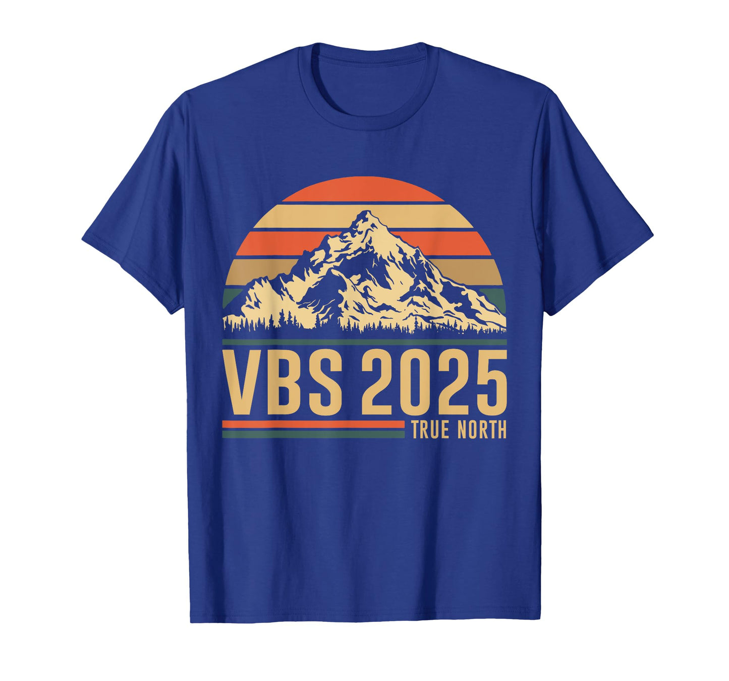 Retro VBS 2025 True North Christian Jesus Summer Camp Hiking T-Shirt