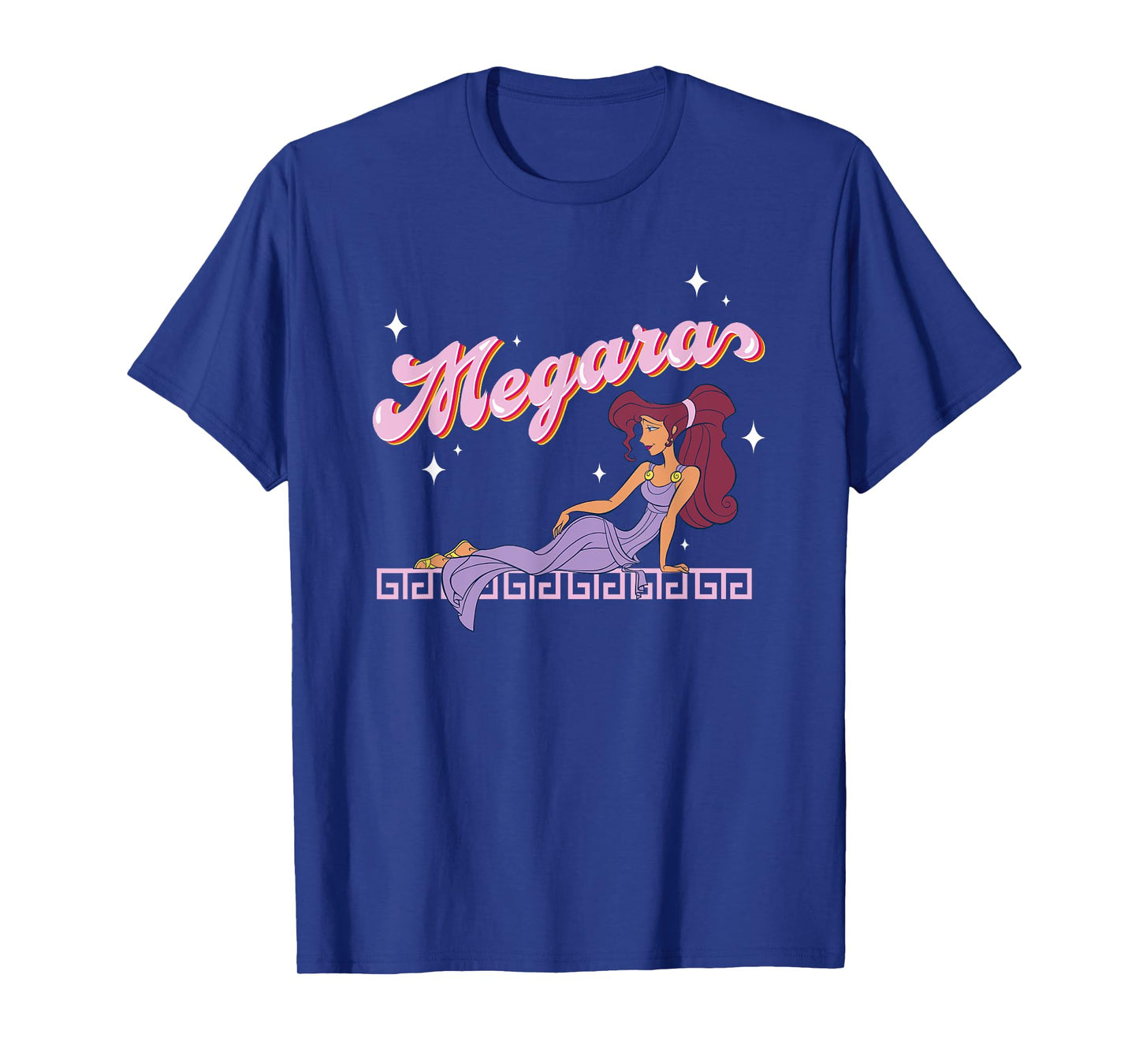 Disney Hercules Megara Posing On A Starry Night Portrait T-Shirt