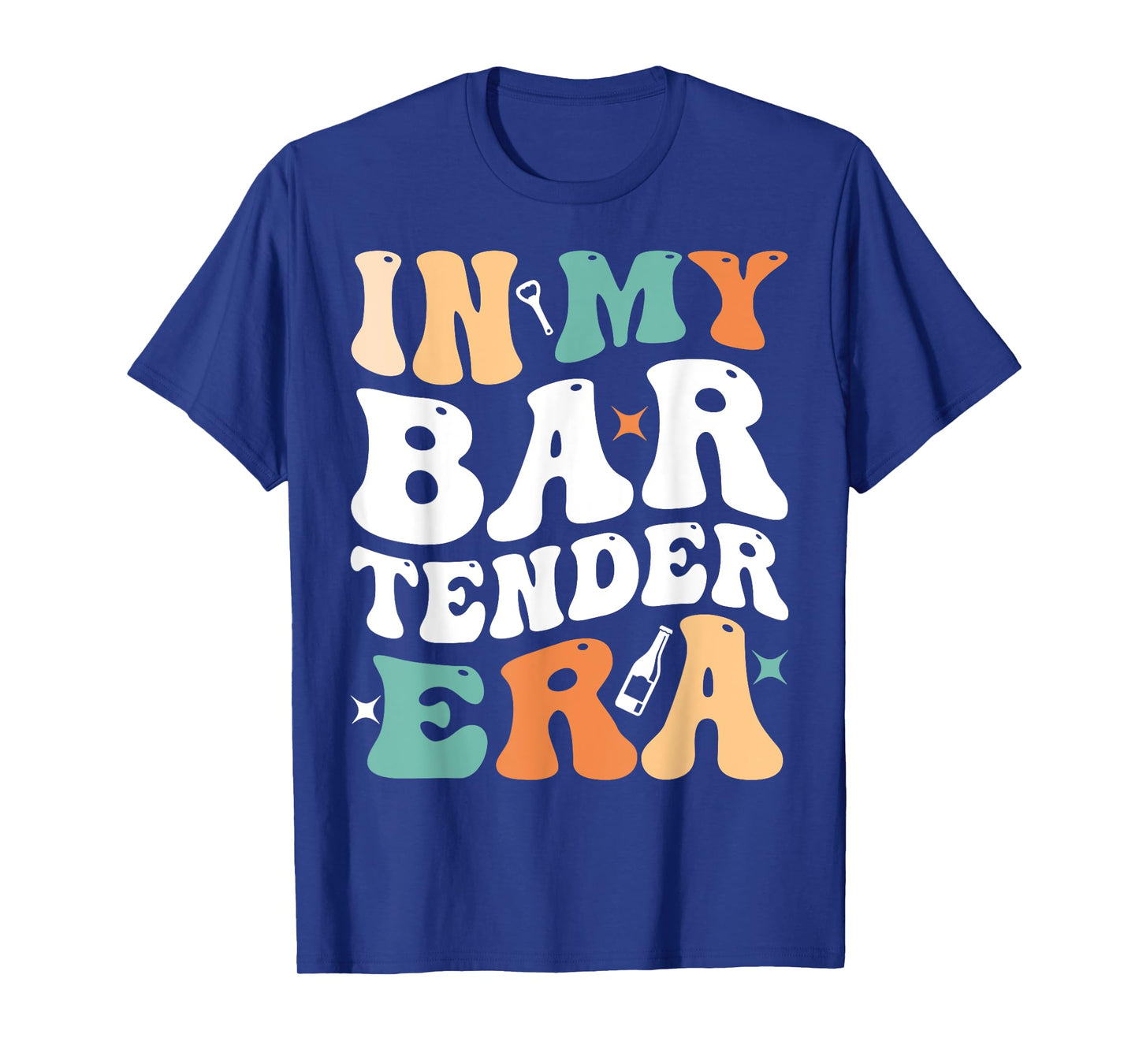 In My Bartender Era Funny Groovy Retro Bartender T-Shirt