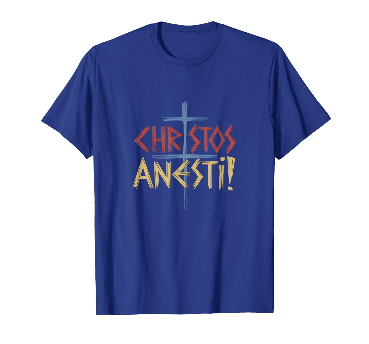 Christos Anesti Orthodox Christian Cross T-Shirt