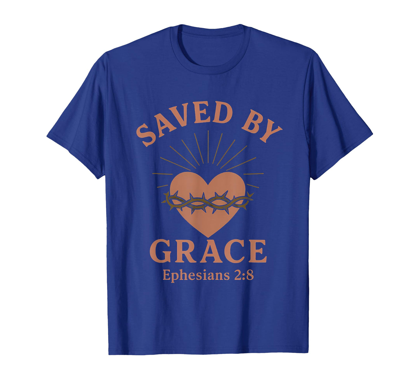 Saved By Grace Ephesians 2:8 Bible Verse Christian T-Shirt