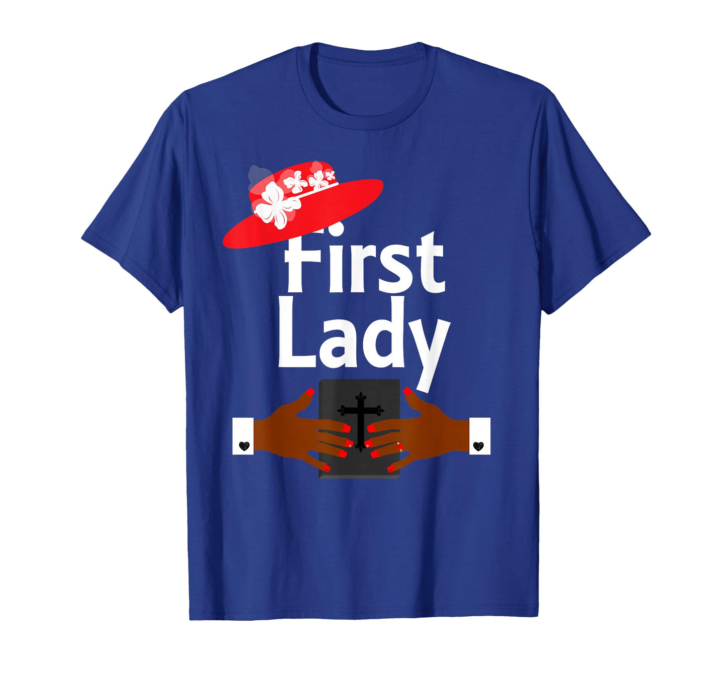 First Lady Pastor's Wife Christian Religious Red Hats T-Shirt