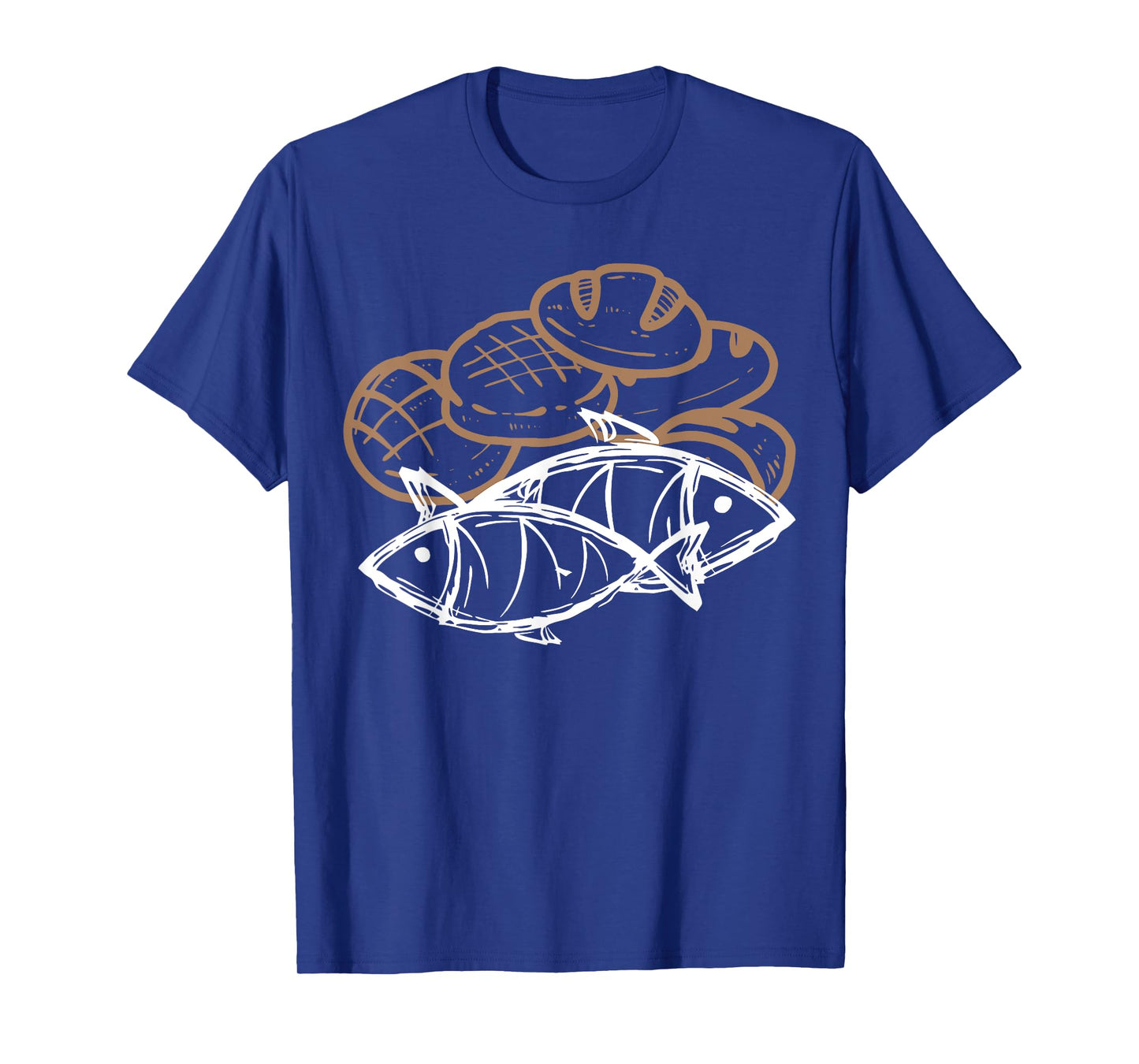 Christian 2 Fishes 5 Breads 5000 Against The Current T-Shirt