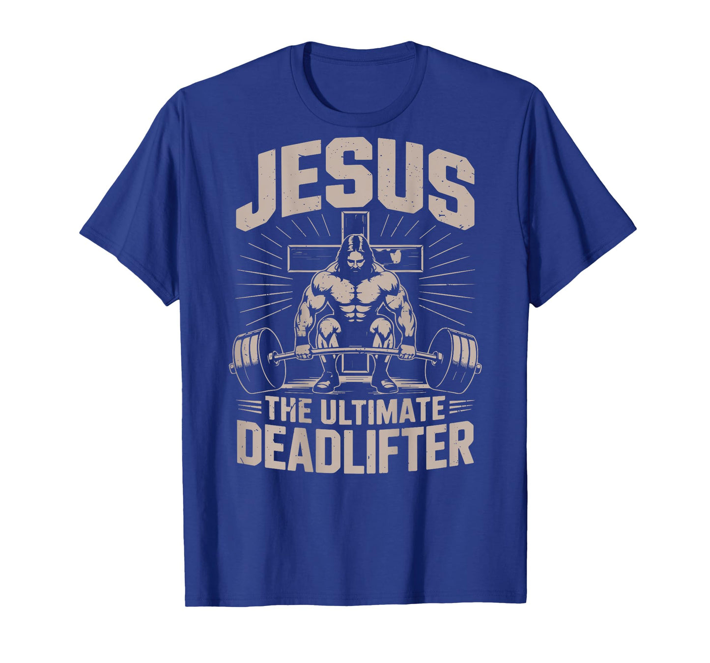 Funny Christian Gym Jesus The Ultimate Deadlifter Workout T-Shirt
