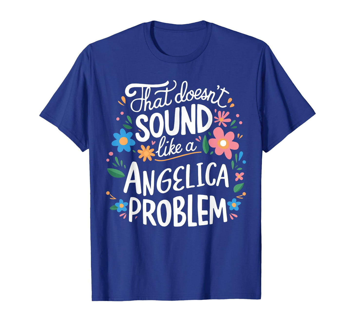 Angelica Personalized Cute Flower Girls Angelica Name T-Shirt