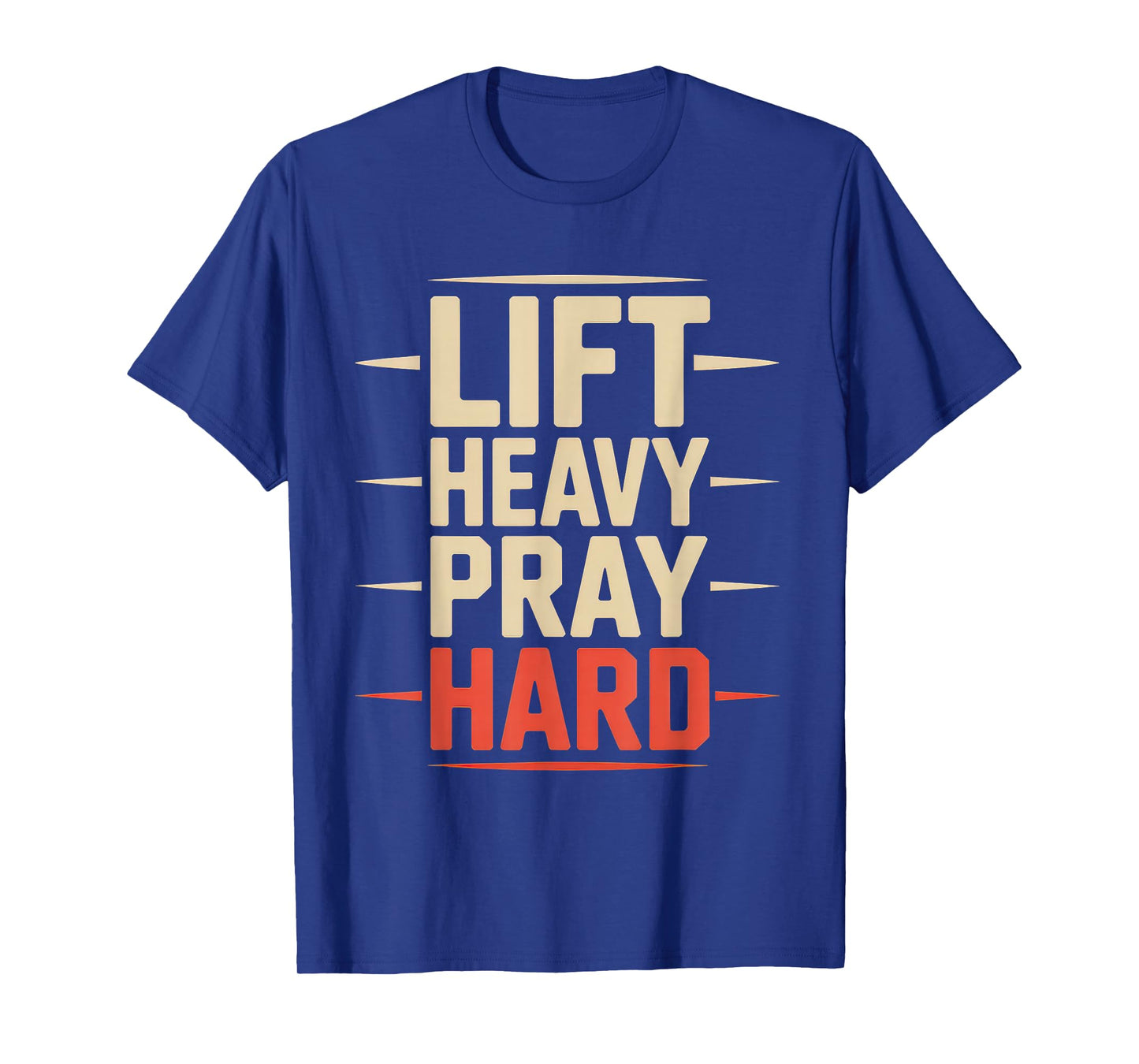 Lift Heavy Pray Hard Tshirt Gym Christian Gift Jesus Faith T-Shirt