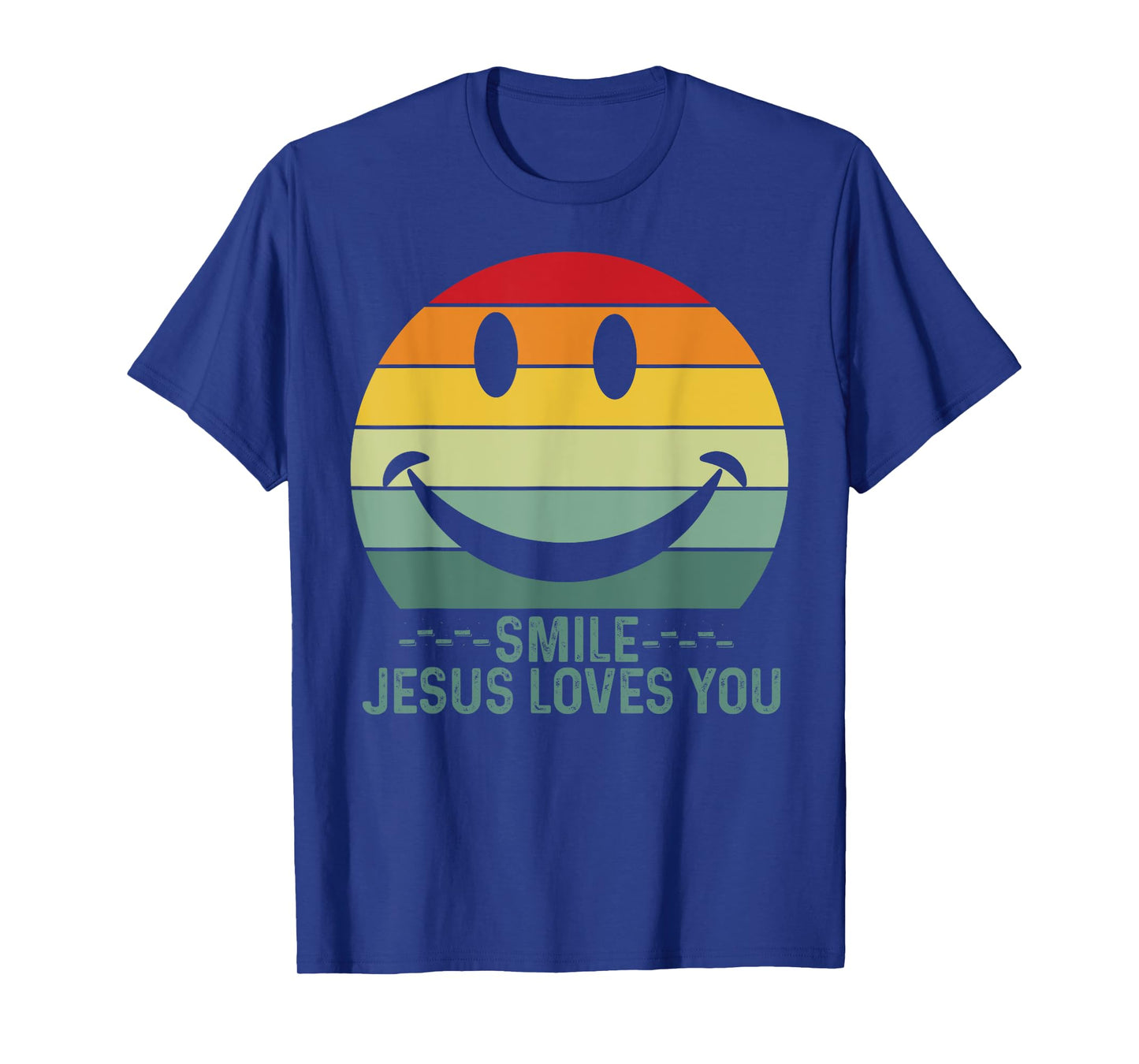 Inspirational Smile Jesus Loves You Religious graphic T-Shirt