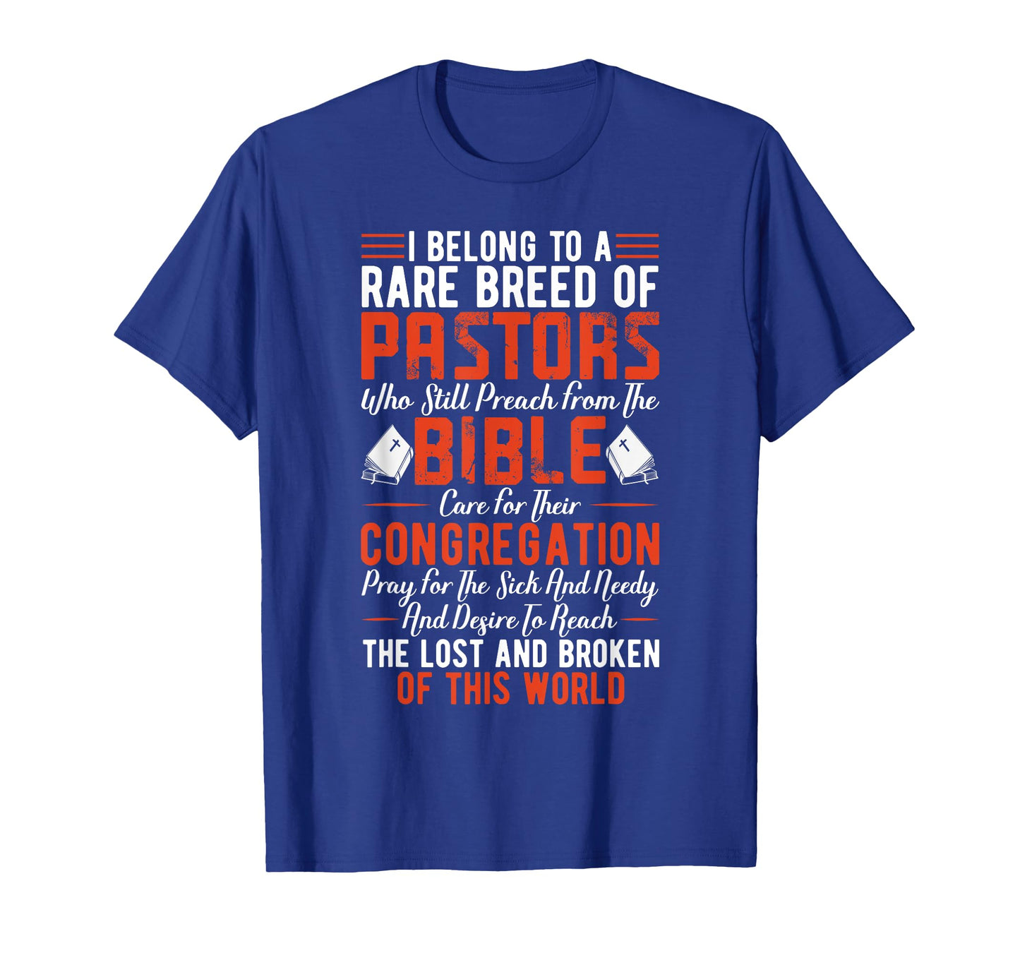 I Belong To A Rare Breed Of Pastors Minister Clergy Pastor T-Shirt