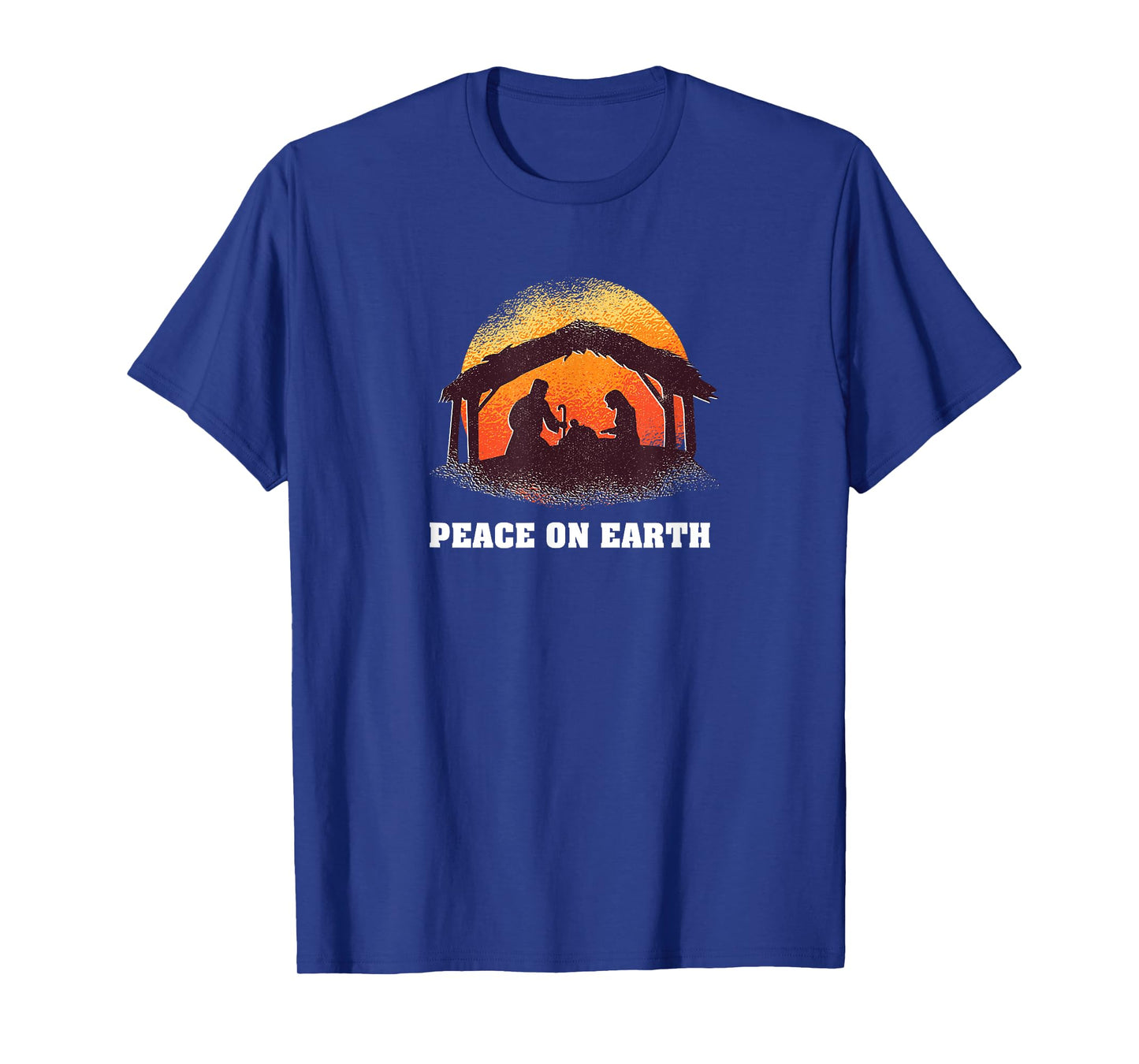 Peace On Earth - Christmas Advent Nativity Scene North Star T-Shirt