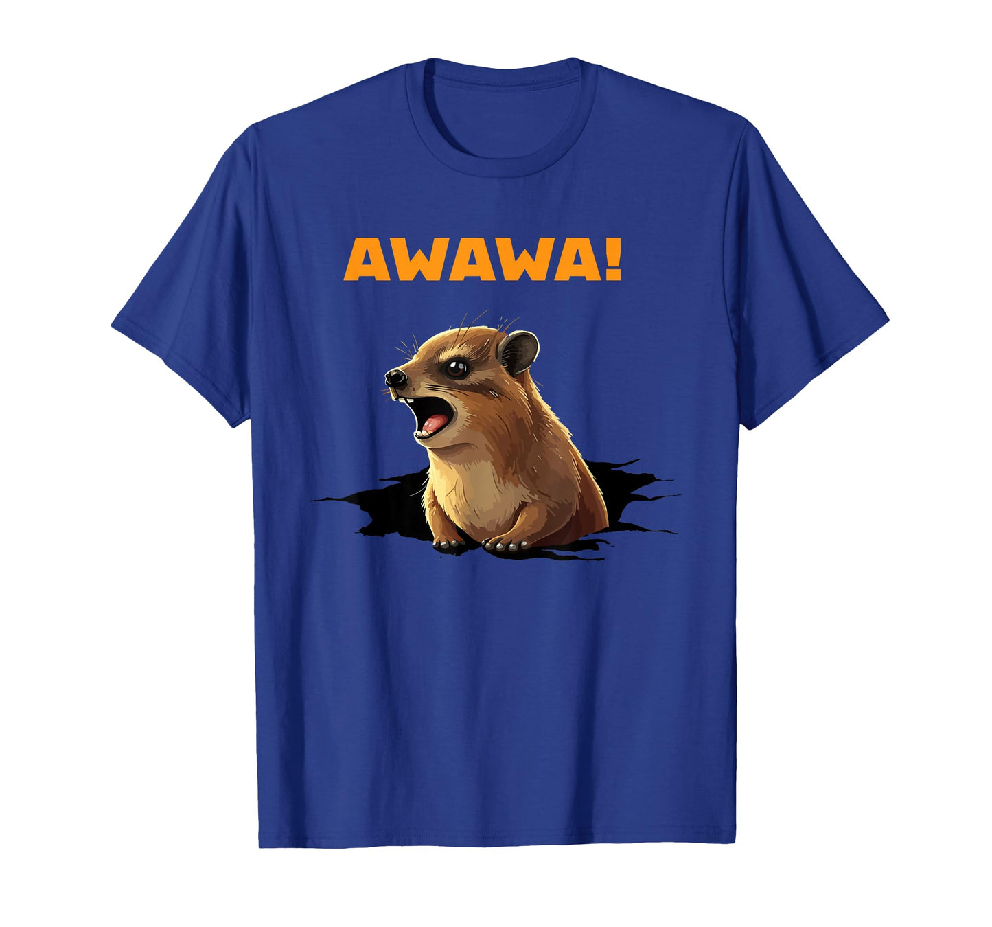 Rock Hyrax Lover Awawa Funny Groundhog Dassi T-Shirt