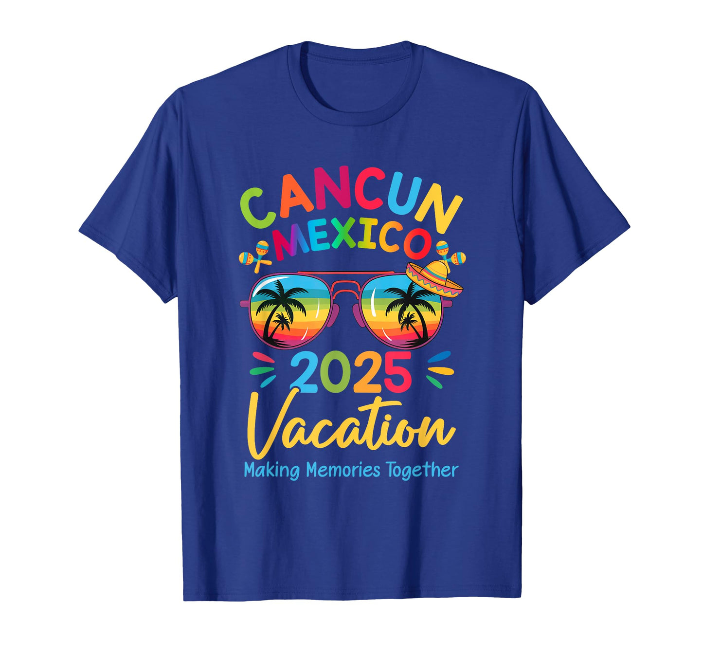 Cancun Mexico Vacation Beach 2025 Trip Squad Family Matching T-Shirt