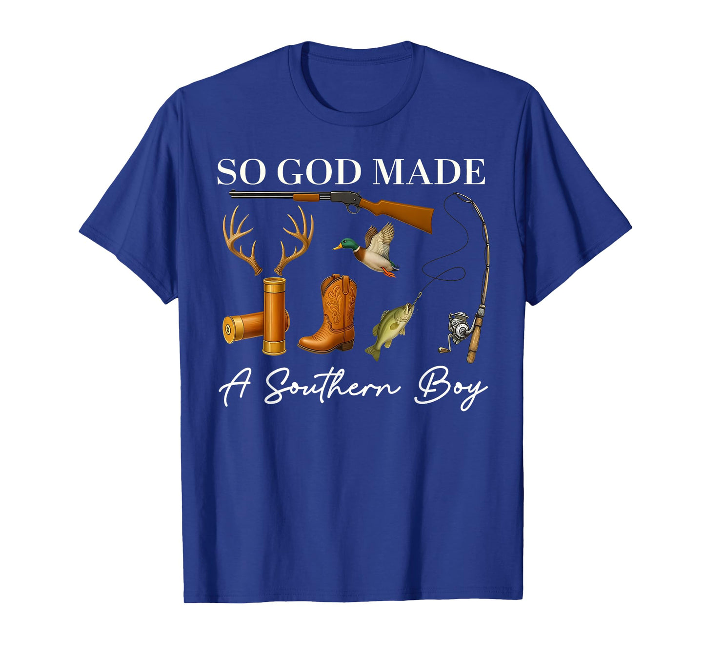 So God Made A Southern Boy Hunting Duck Deer Fishing Toddler T-Shirt