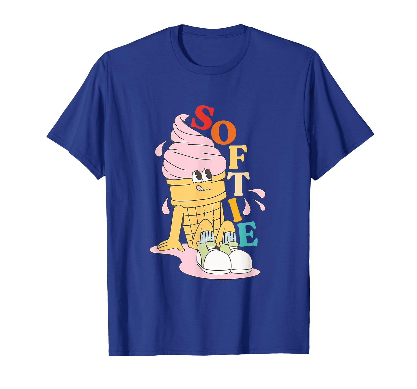 Softie Ice Cream Vintage Design T-Shirt