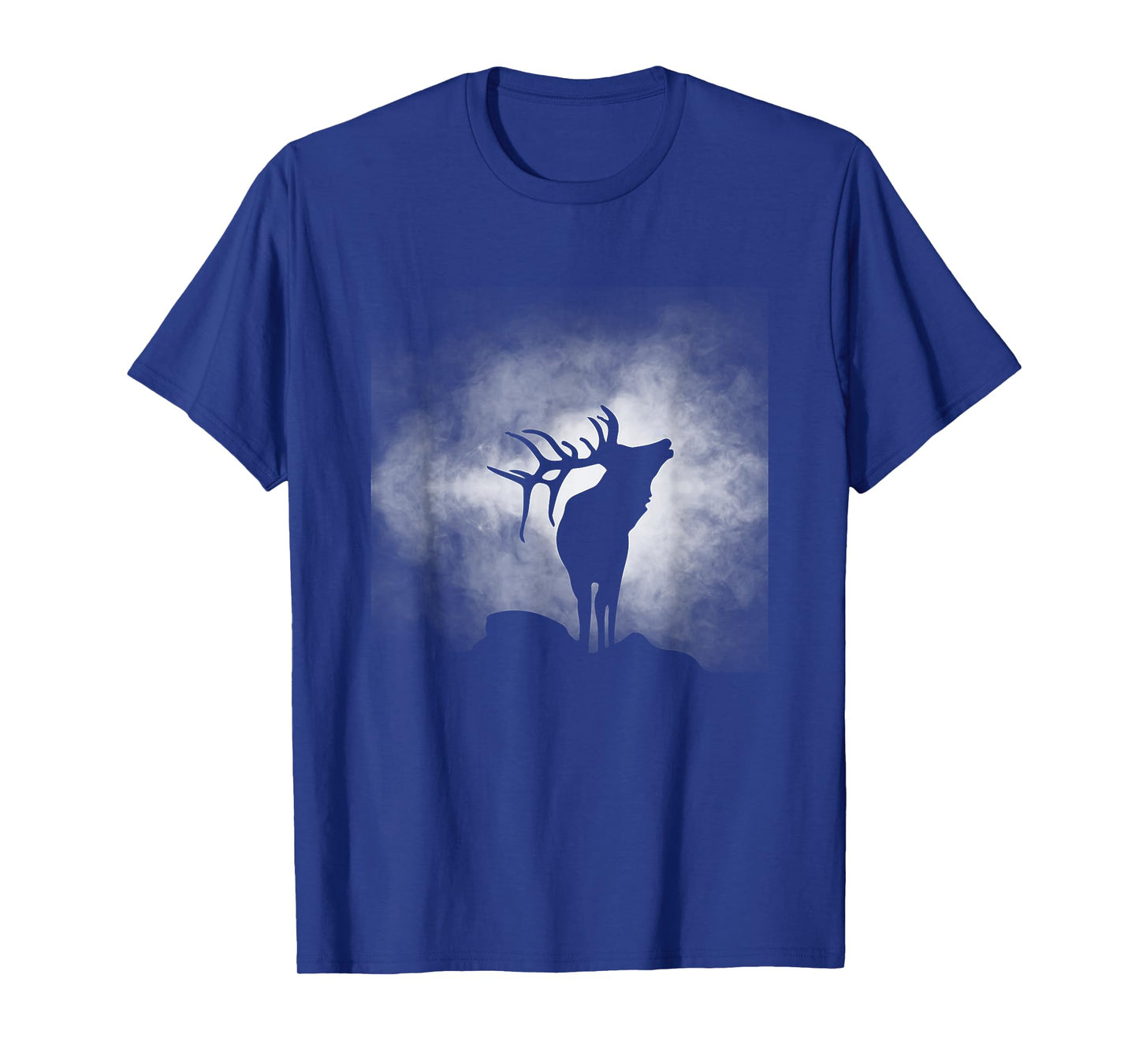 BASBO Outdoor Antlers Elk Deer T-Shirt, Small, Black