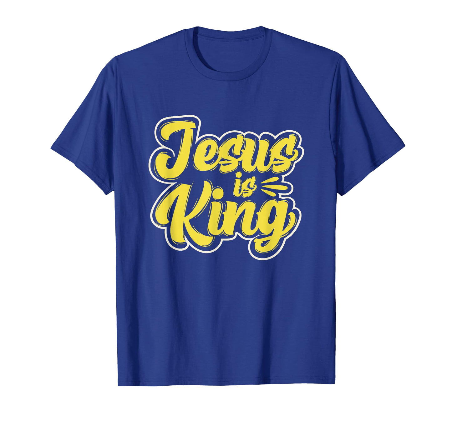 Jesus is King Christian Cross God Faith Bible Religious Pray T-Shirt