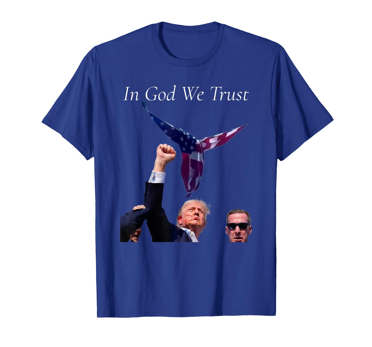 Trump Angel Flag "In God We Trust" T-Shirt