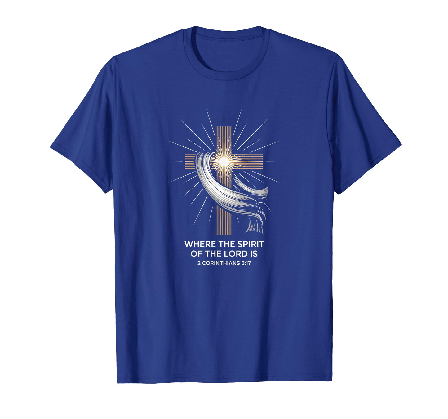 Spirit of The Lord Cross 2 Corinthians 3:17 Freedom T-Shirt