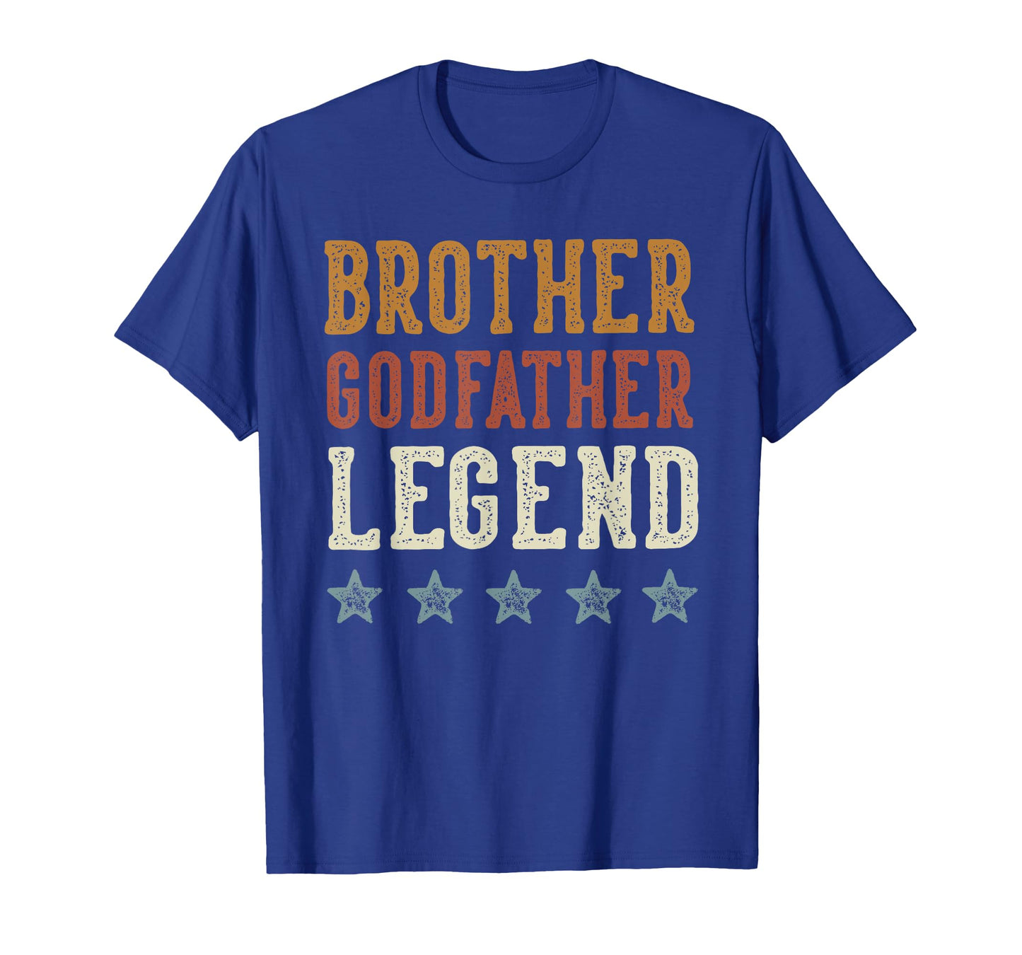 Brother Godfather Legend Classic Retro Distressed Lettering T-Shirt