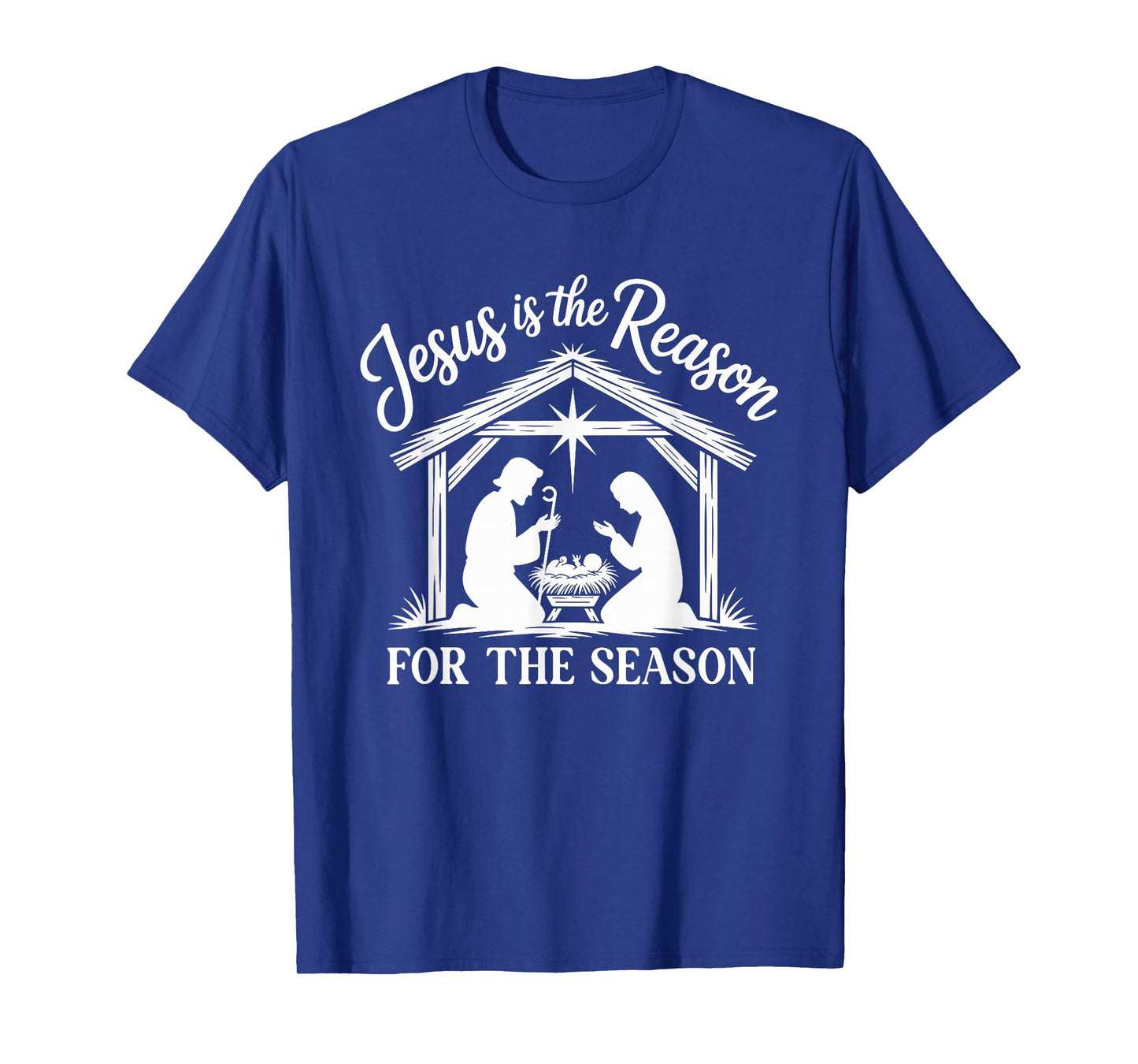 Jesus is The Reason Nativity Christmas Design T-Shirt