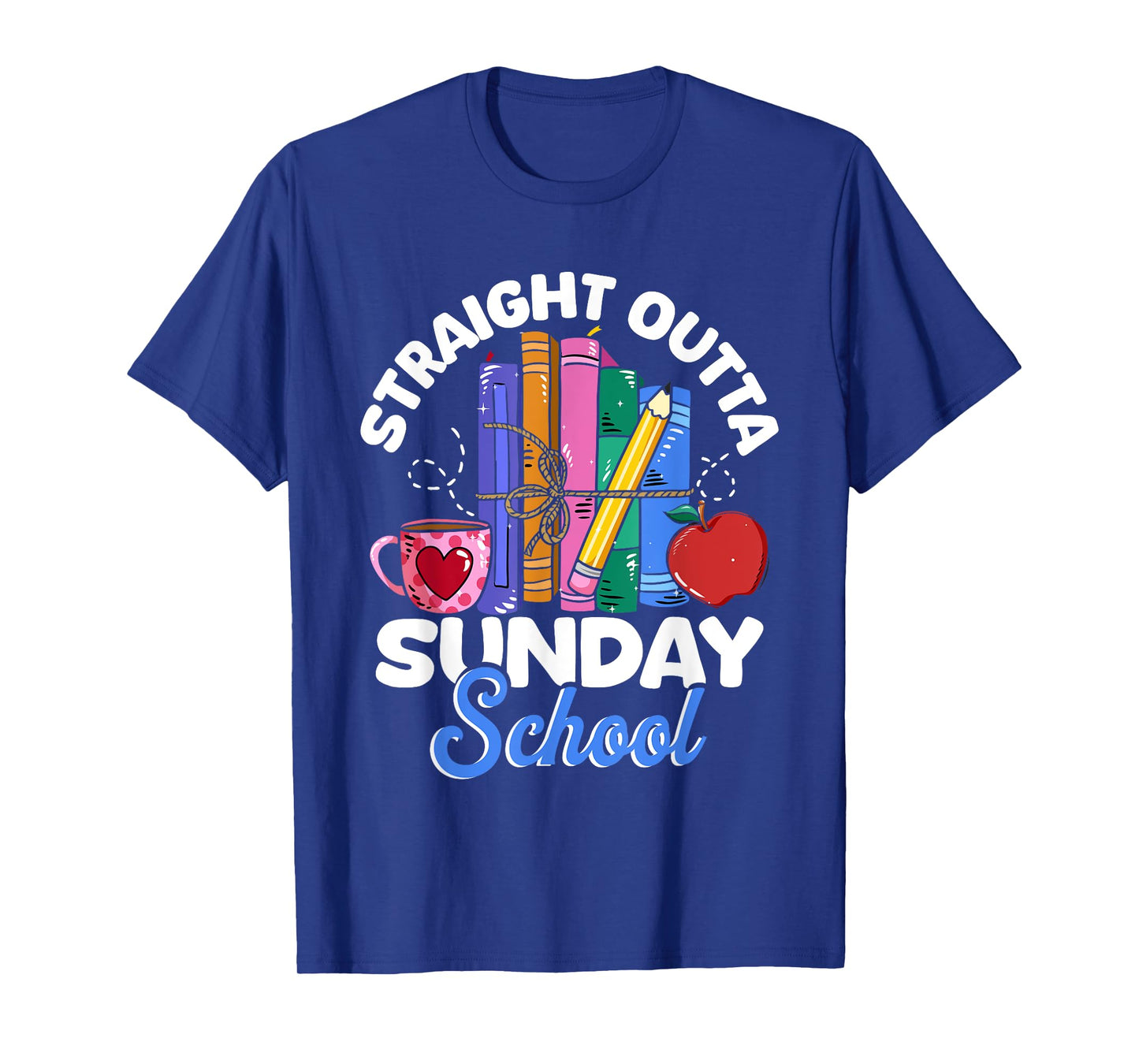 Straight Outta Sunday School Christian Teacher T-Shirt