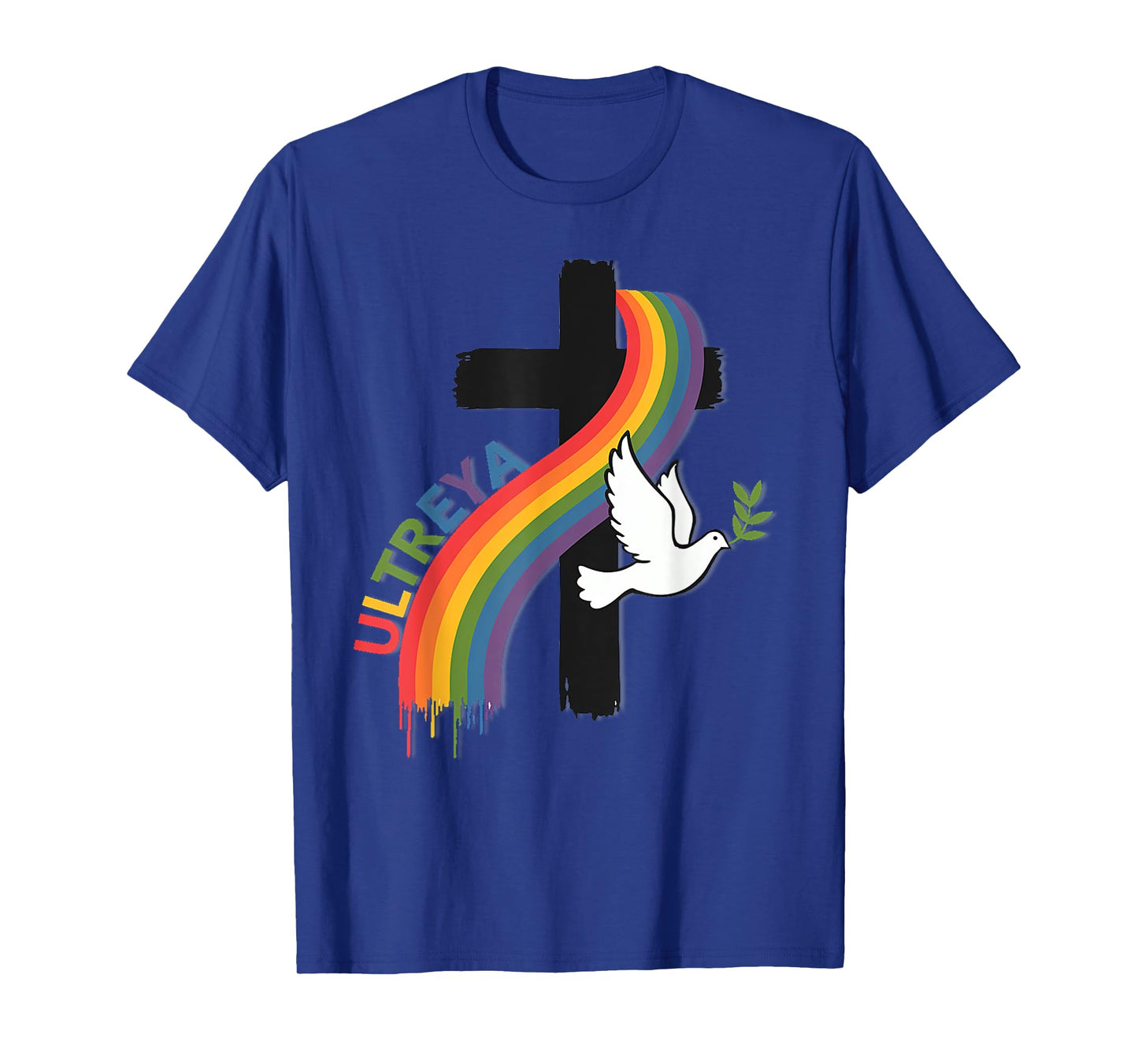 DeColores Cursillo Rainbow Rooster Catholic T-Shirt