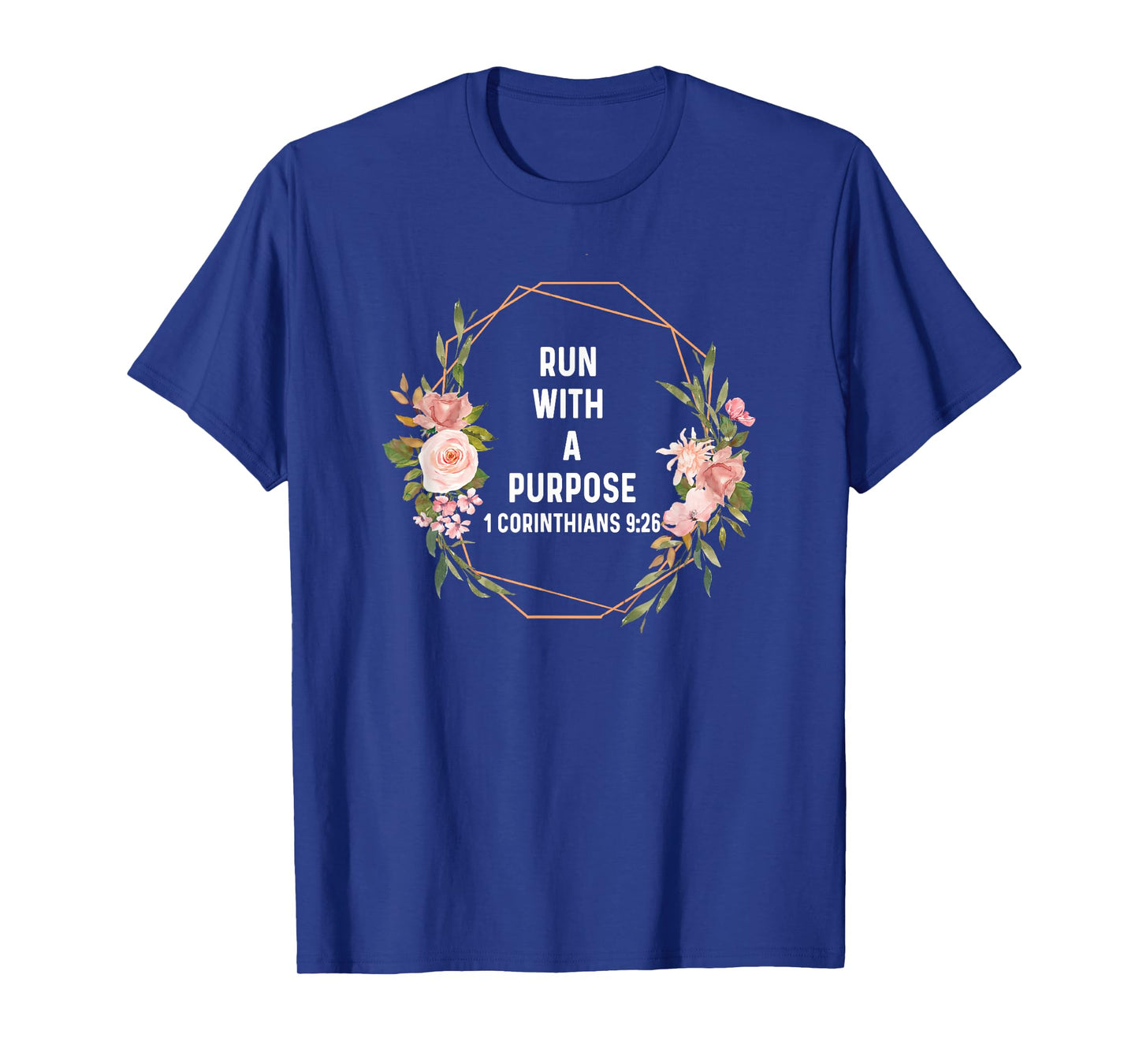 1 Corinthian 9:26 God Jesus Run Runner Running Purpose T-Shirt