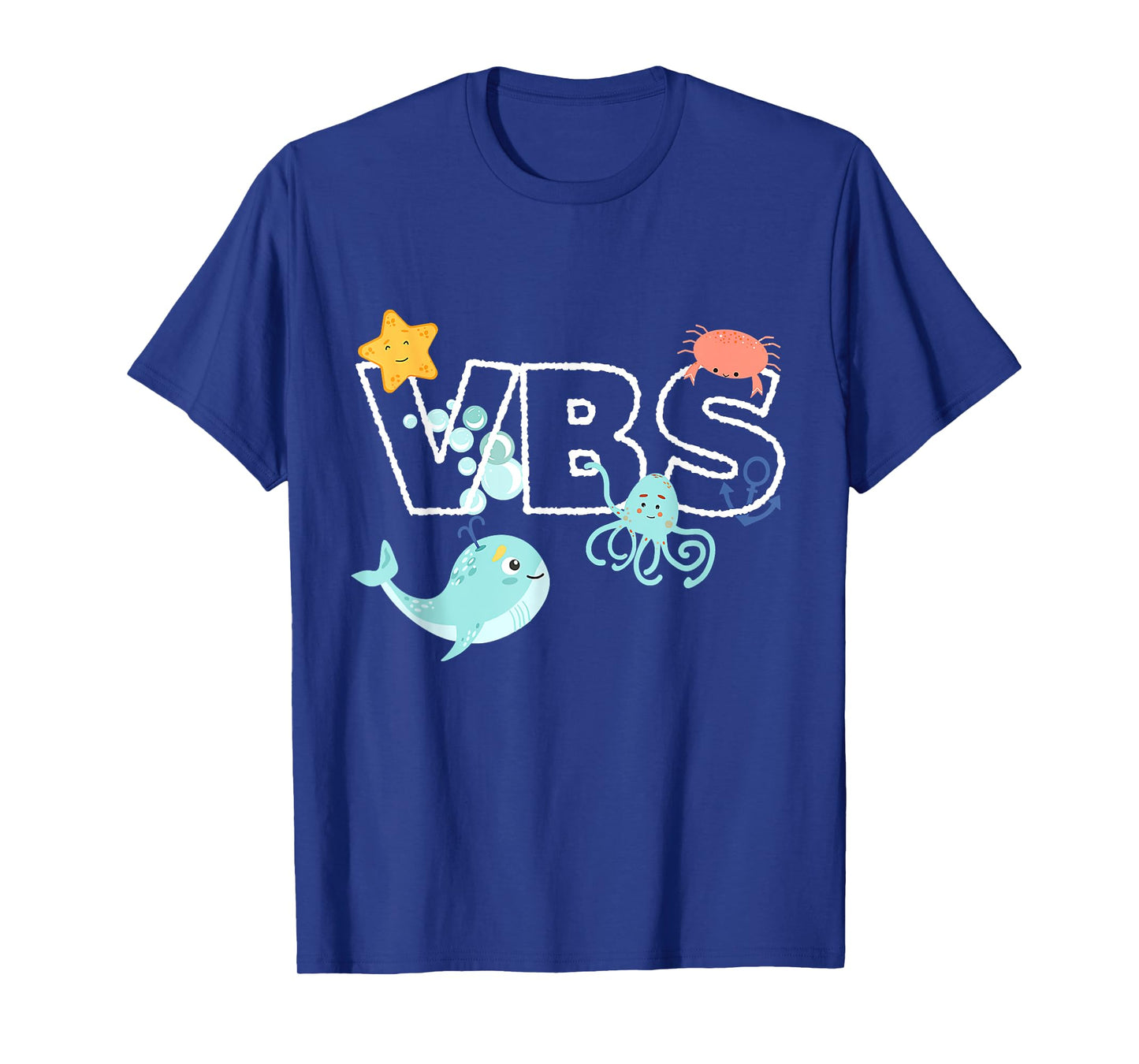 VBS Crew Summer Vacation Bible School Funny Ocean Animal T-Shirt for Men Women Girls Kids