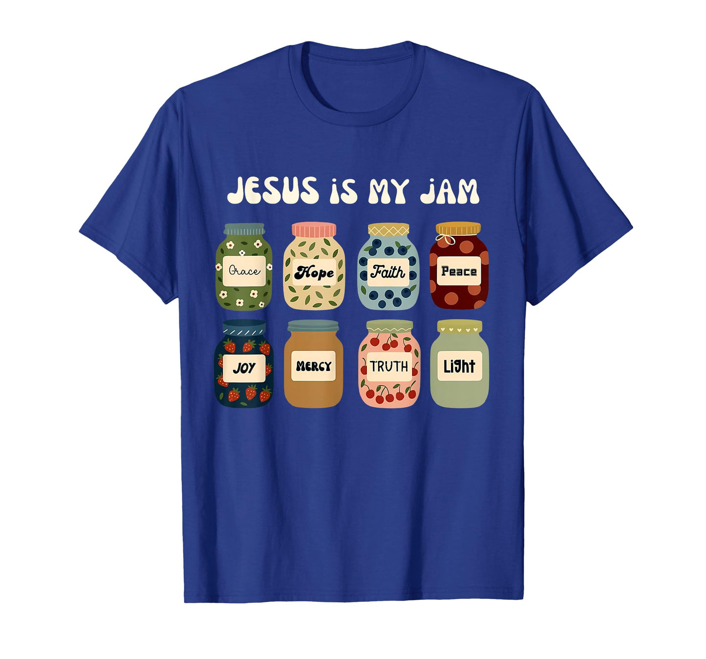 Jesus Is My Jam Christian Faith Religious Bible Verse Art T-Shirt