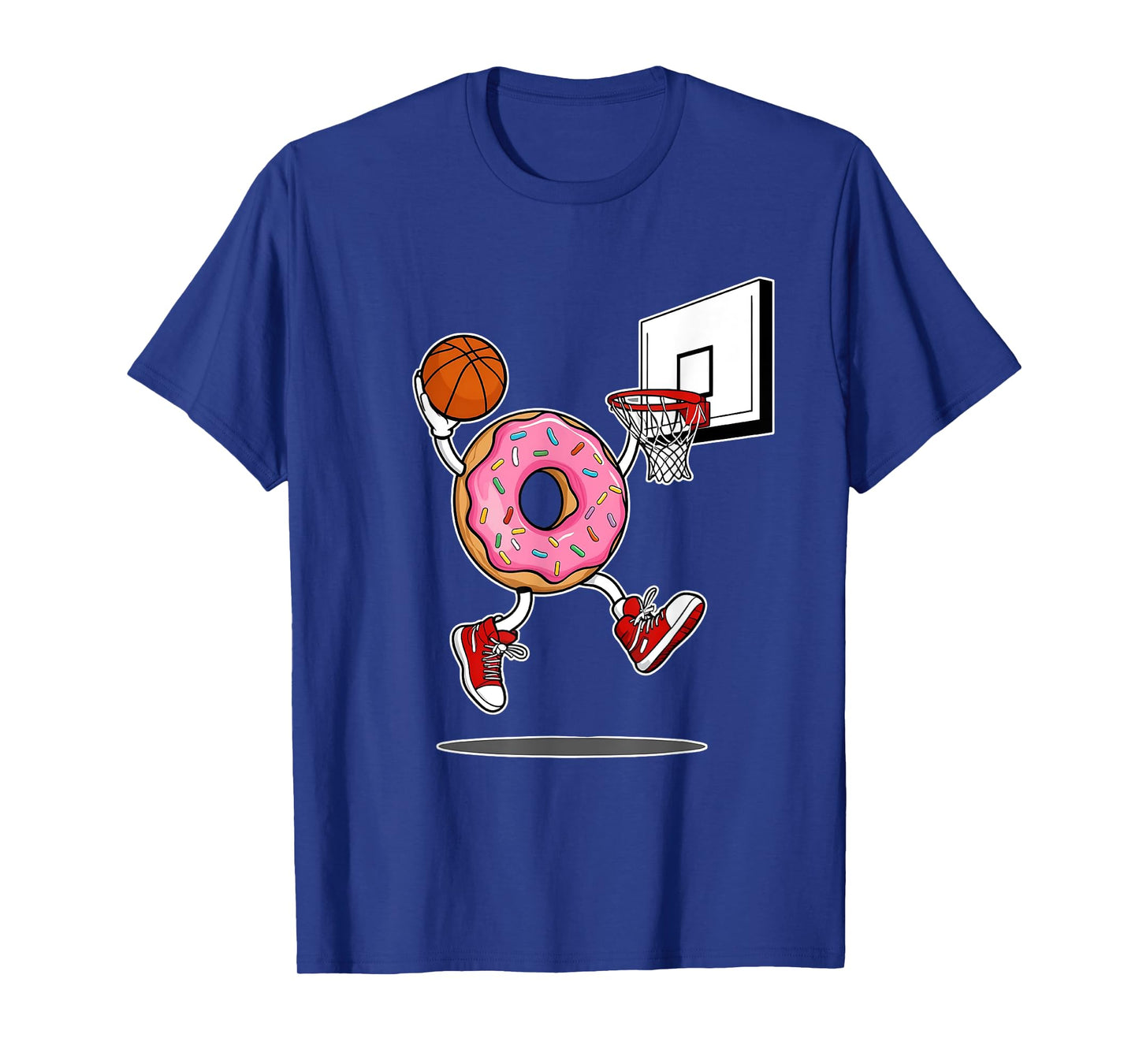 Donut Dunking Basketball Funny Food Sports design T-Shirt