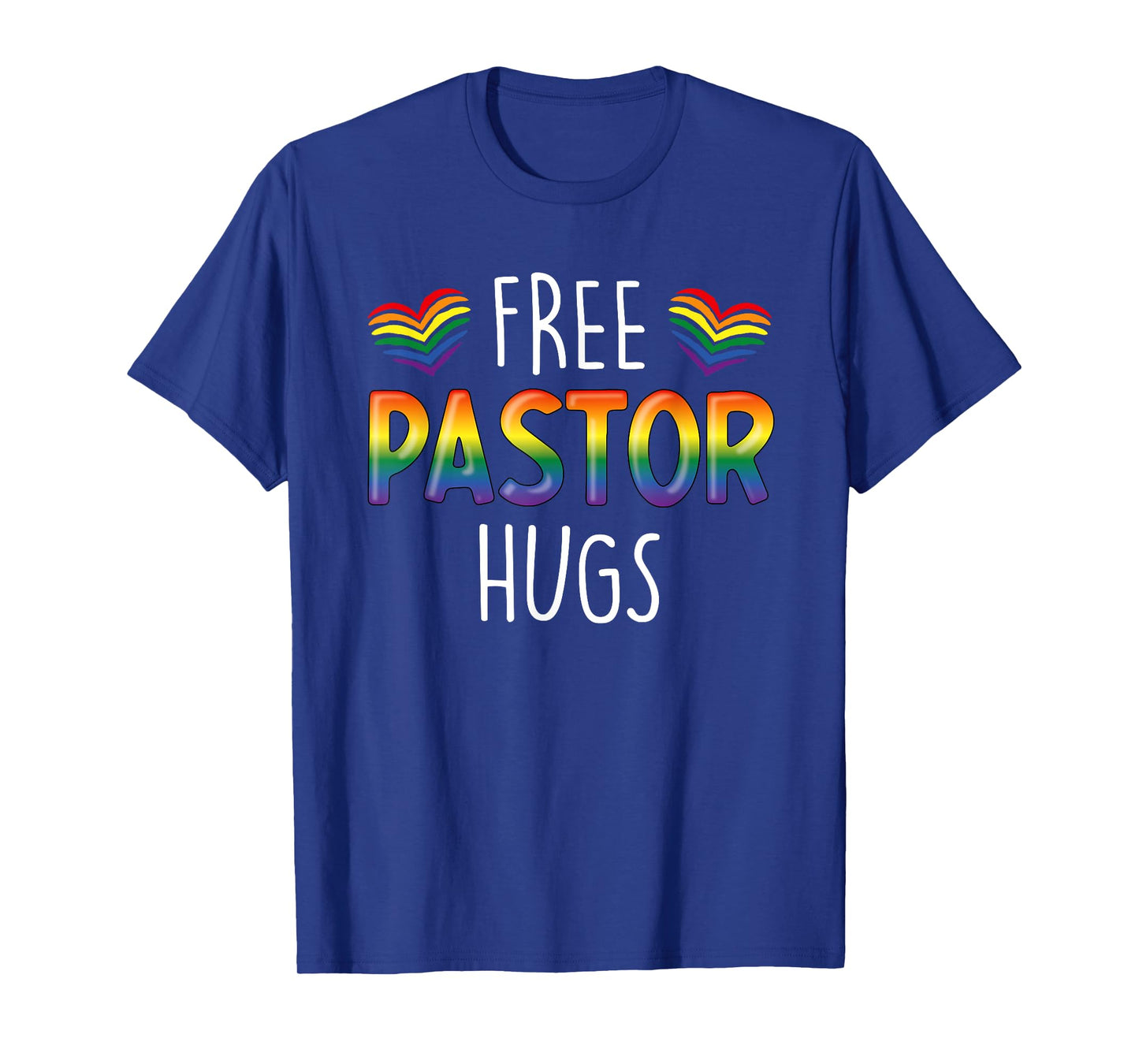 Free Pastor Hugs Christian Pastor Gay Christian Pride Month T-Shirt