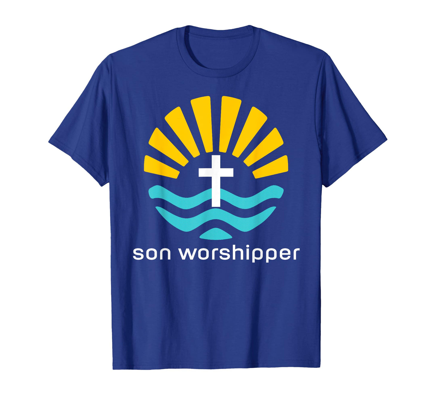 Son Worshipper Surfing Catholic Jesus Calling Beach Sun Fun T-Shirt for Men Women Kids