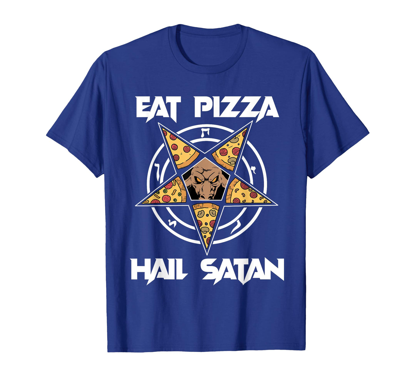 Baphomet Shirt Women Pentagram Tshirt Eat Pizza Hail Satan T-Shirt