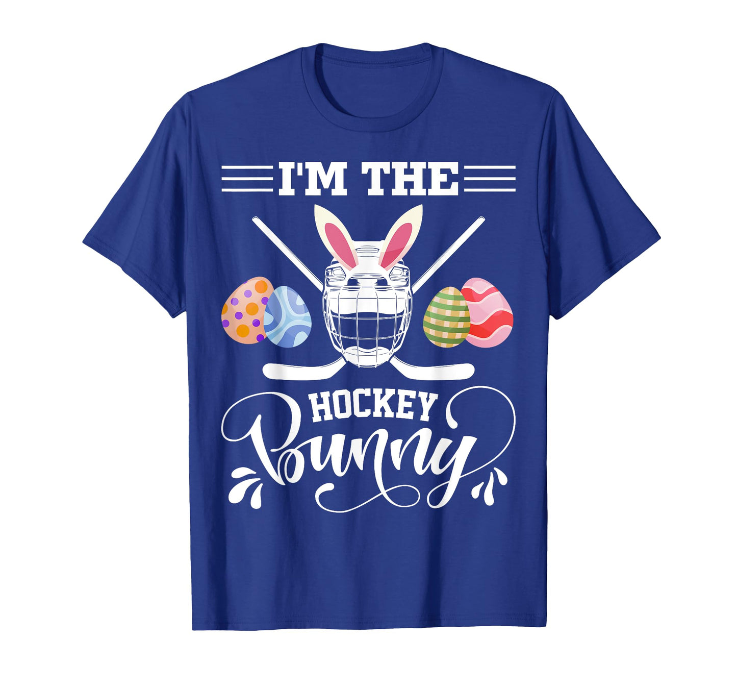I'm The Hockey Bunny Funny Easter Day Ice Hockey Player T-Shirt