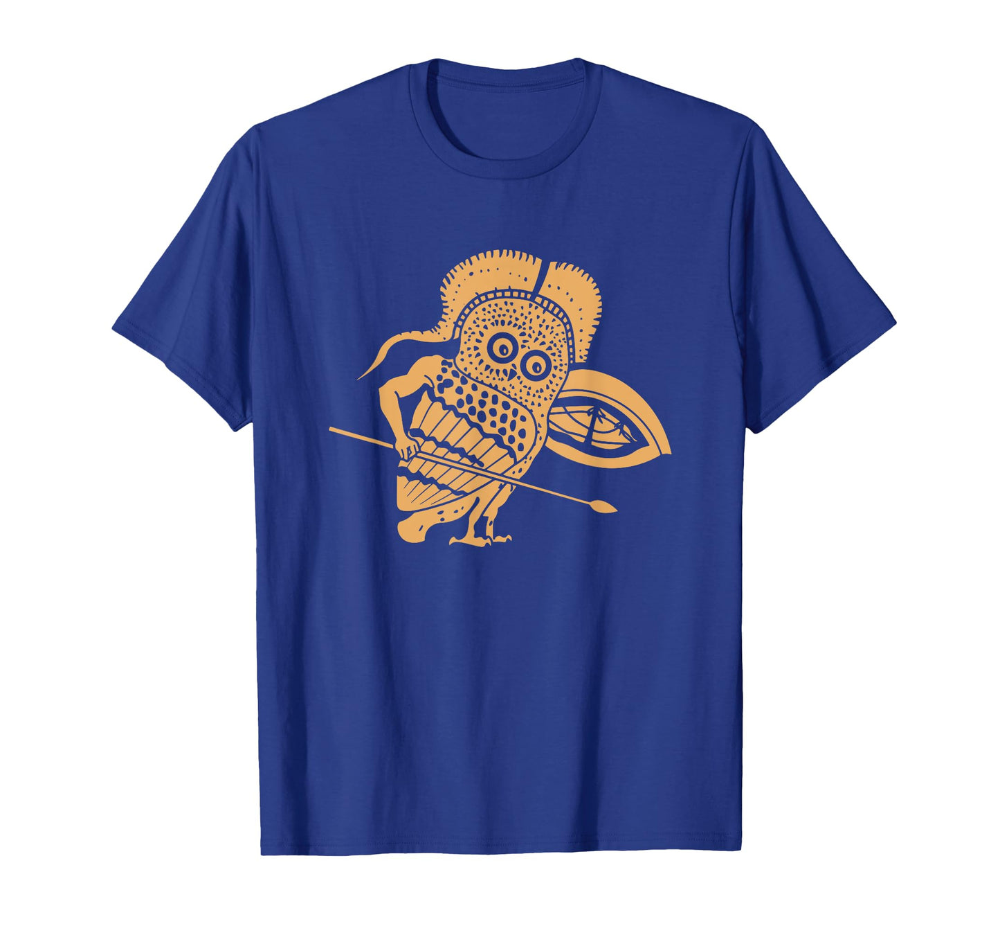 Little Owl as a Hoplite warrior Greek Mythology Athena T-Shirt
