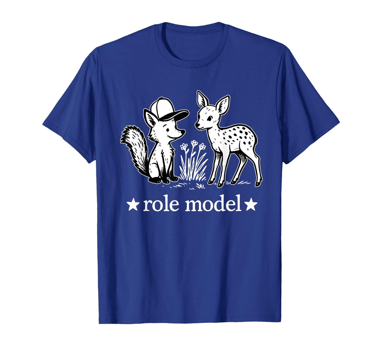 Role Model Funny Retro Deer Lovers Meme Deer T-Shirt