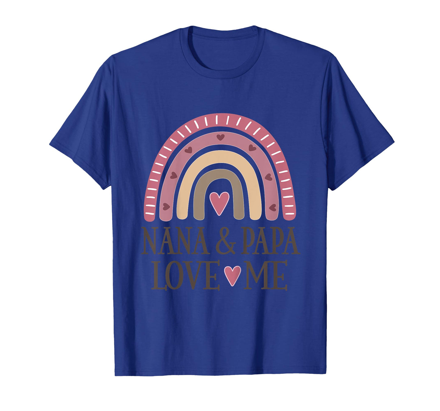Kids Nana And Papa Love Me Granddaughter Rainbow T-Shirt