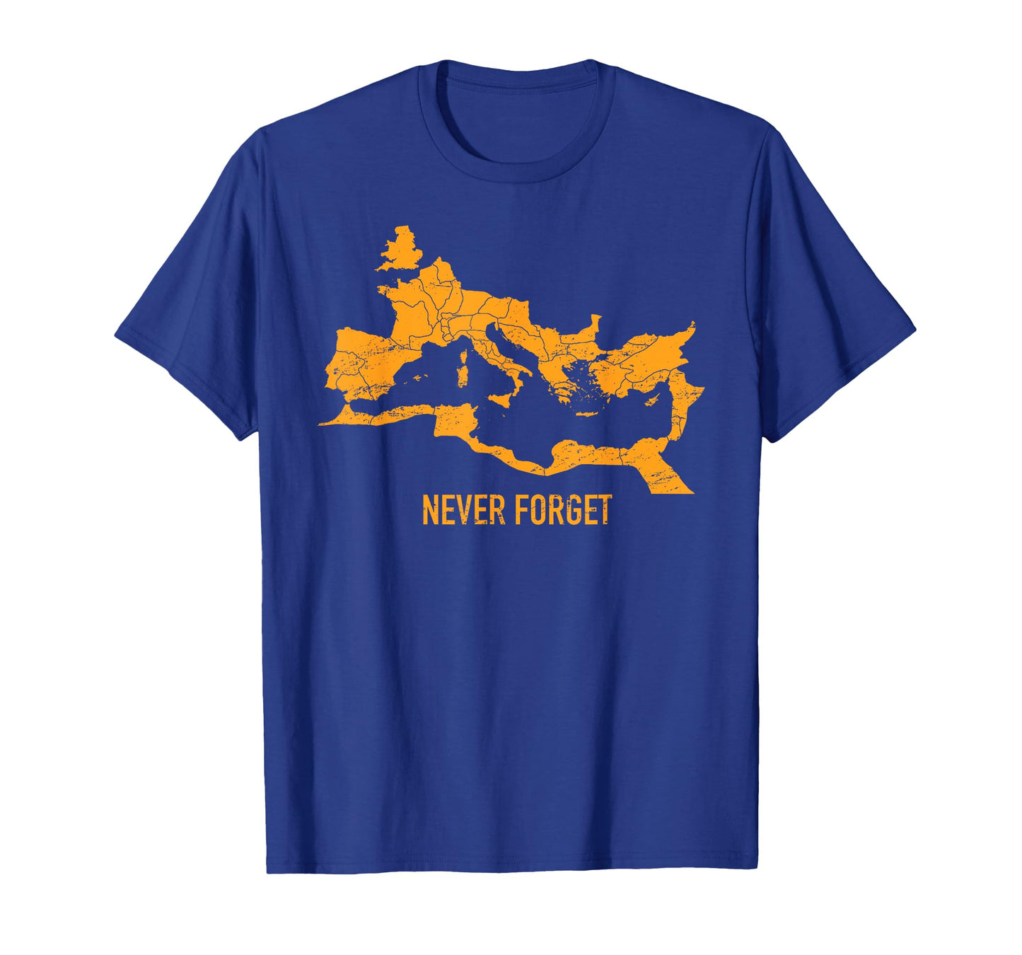 Distressed Roman Empire Map T-Shirt T-Shirt