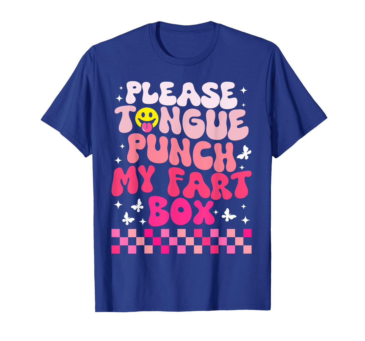 Inappropriate Please Tongue Punch Funny Cringe Men Women T-Shirt