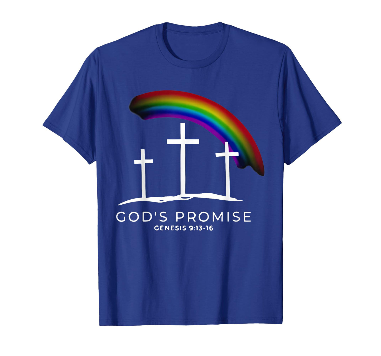 God's Promise Cross Genesis 9-13-16 Bible Christian Lover T-Shirt
