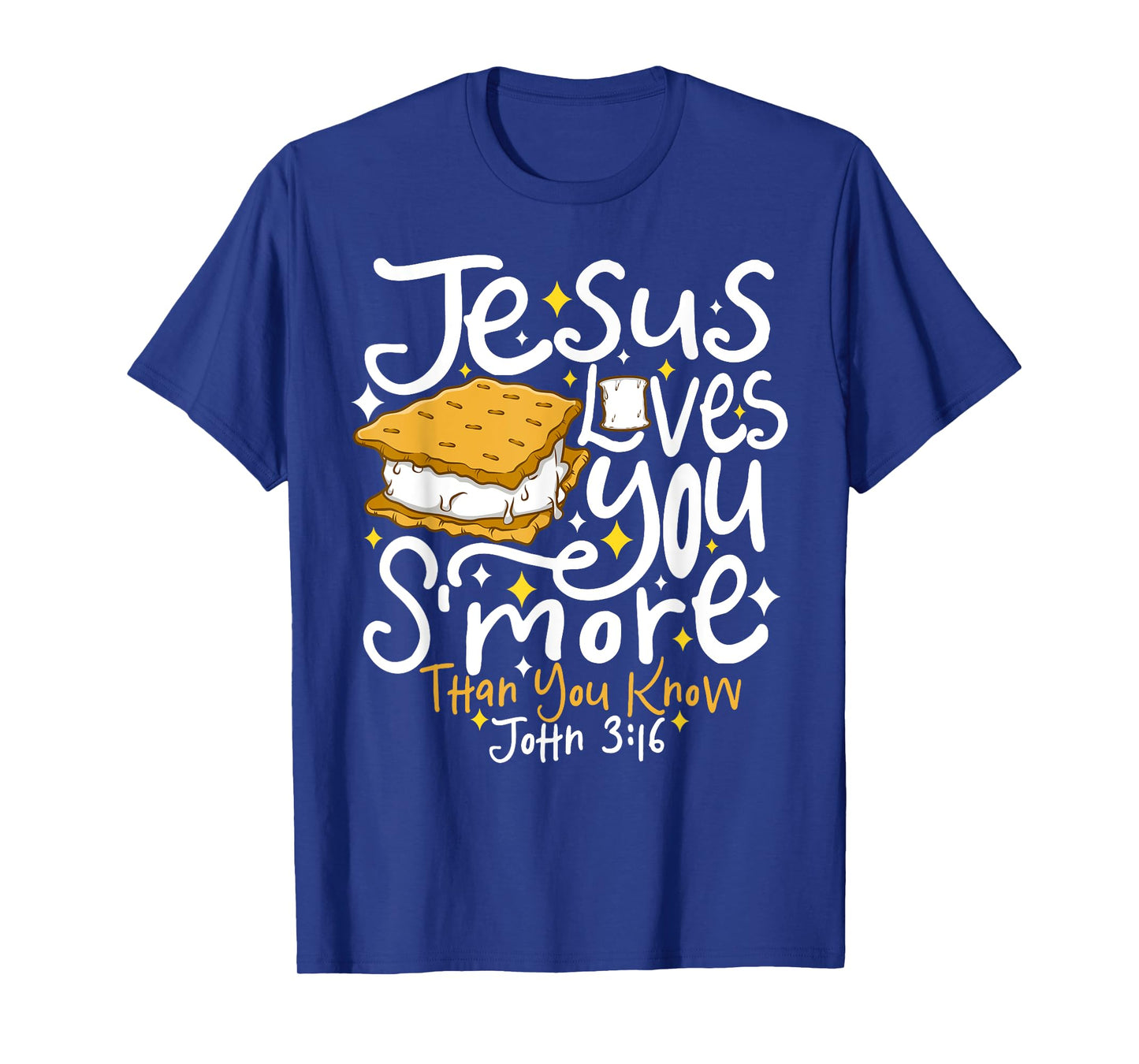 Camping Smore Jesus Loves You John Bible Verse Christian T-Shirt